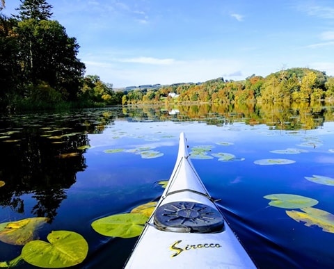 kayak on loch
