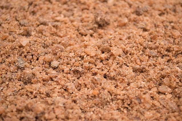 Brown rock salt