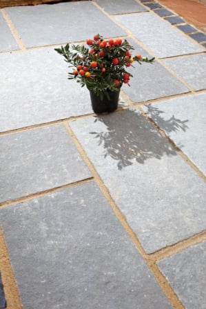Limestone paving slabs for patios and pathways