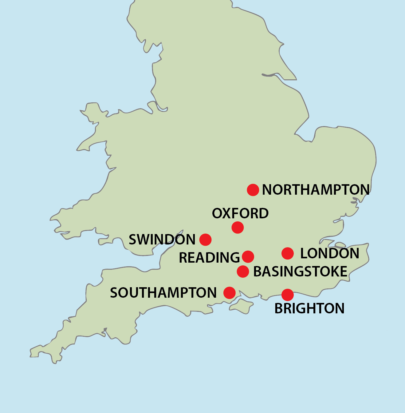 Apprenticeship training locations across East England and Midlands