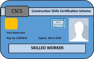 Blue CSCS Card