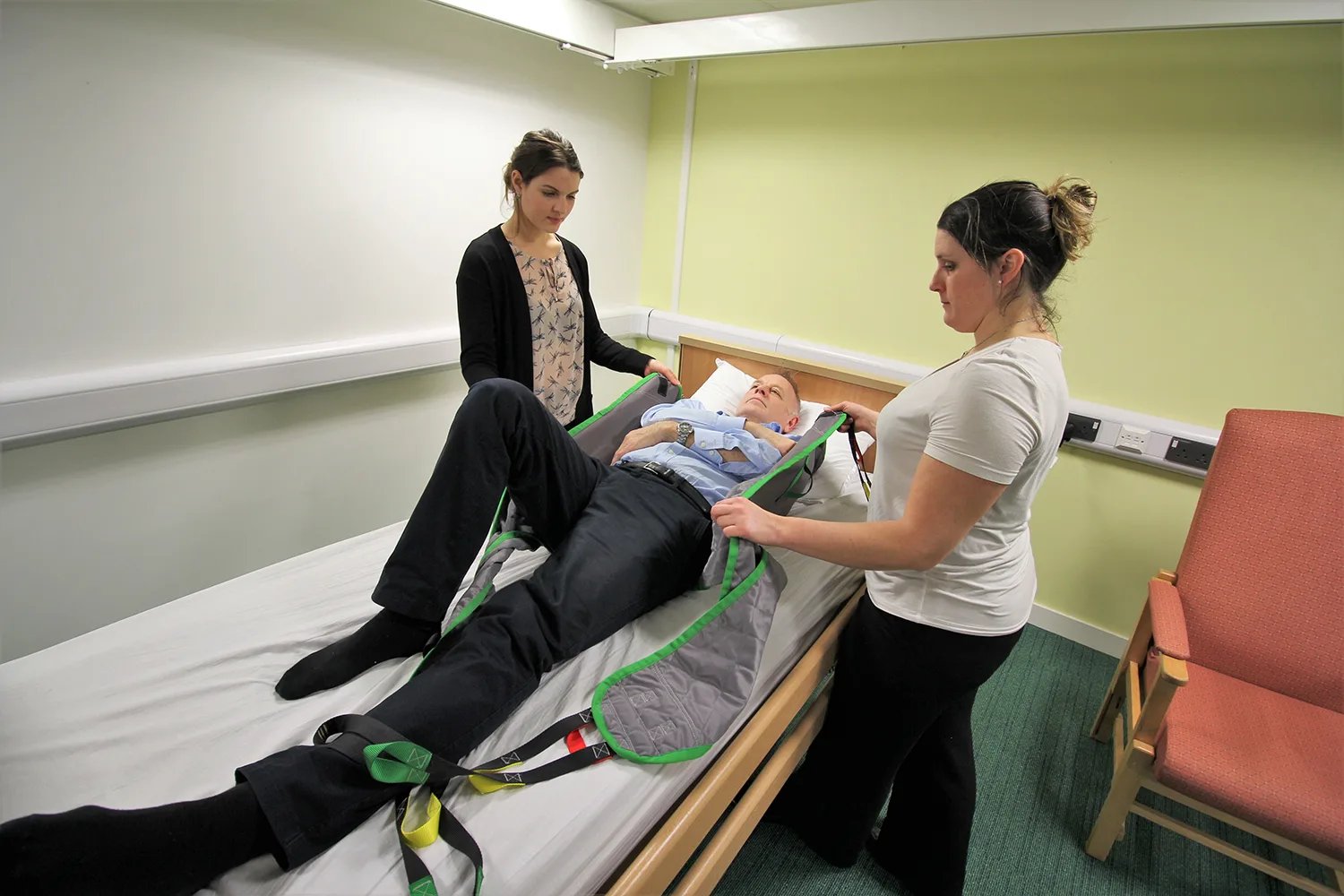 Delegates undergoing Train-The-Trainer Moving and Handling Training