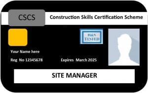 Black CSCS Card