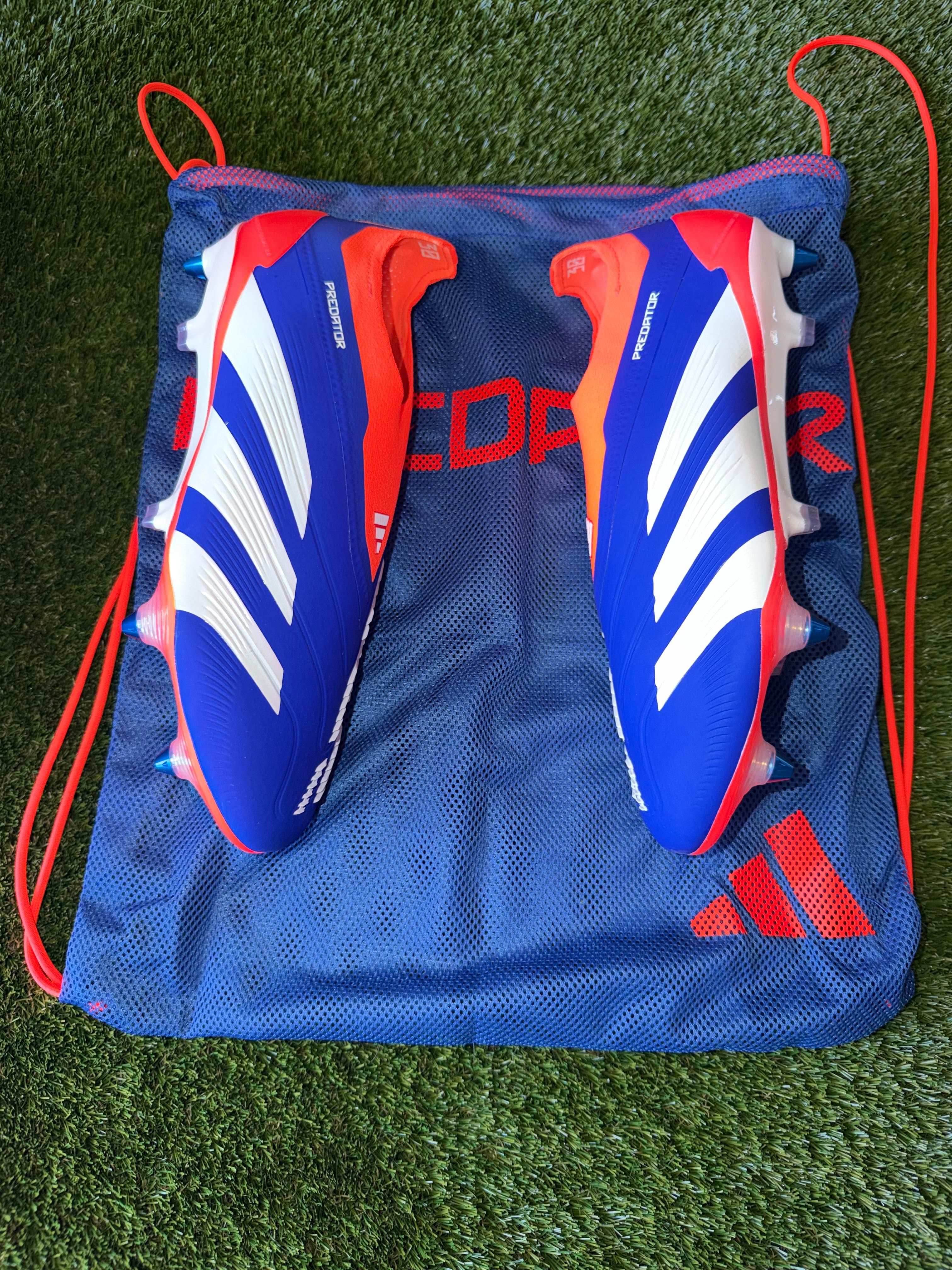 Adidas Predator Laceless Elite Soft Ground Japan Edition Blue/ Red