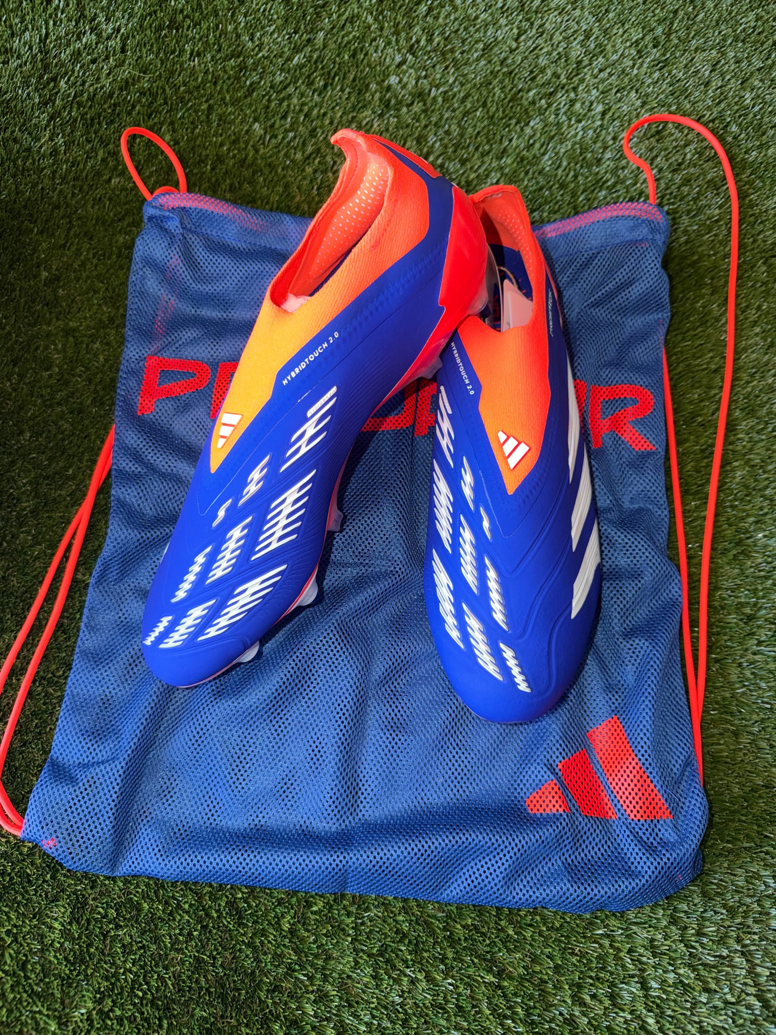 Adidas Predator Laceless Elite Soft Ground Japan Edition Blue/ Red