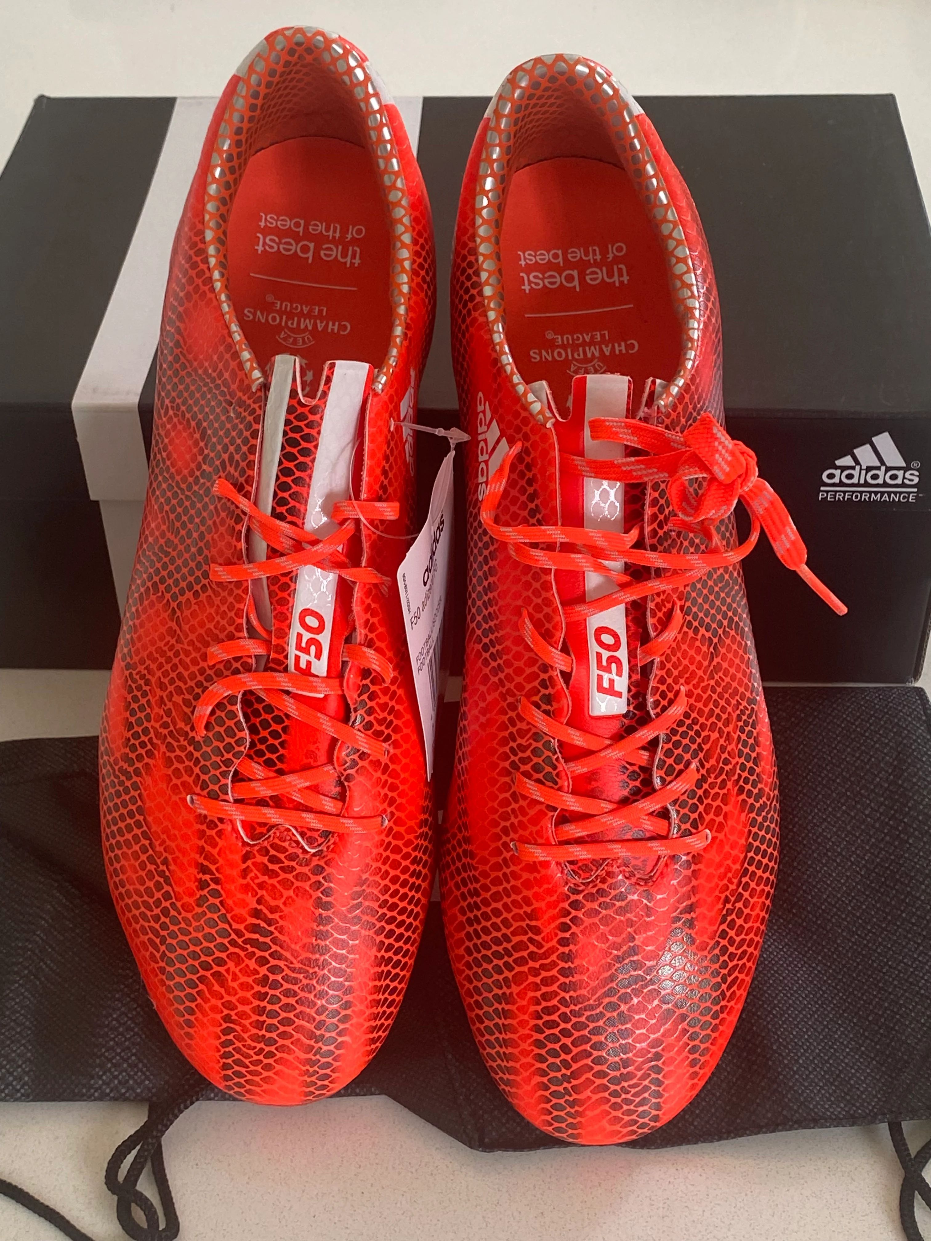 2015 Adidas F50 Adizero FG Football Boots Solar Red UCL Edition