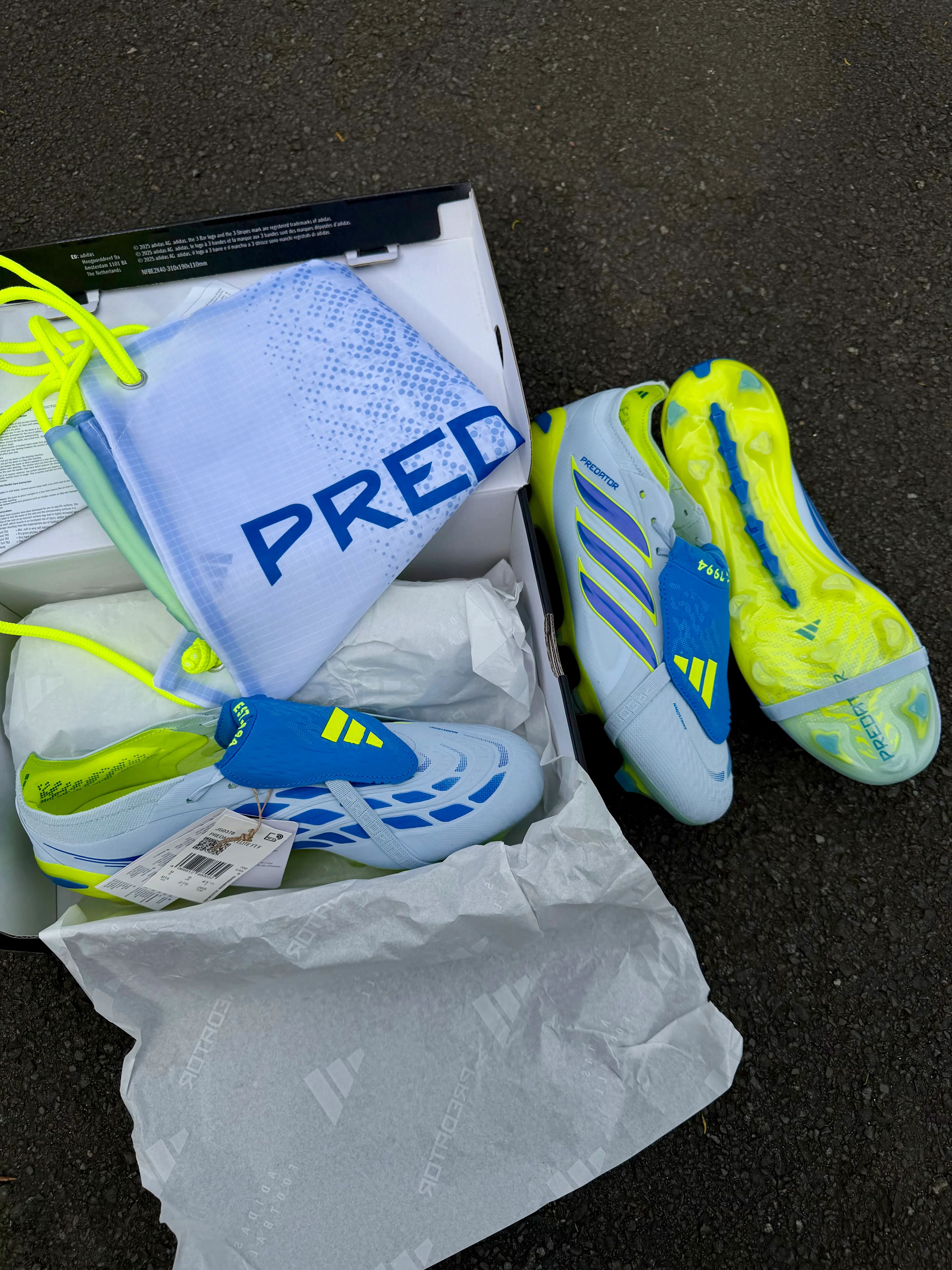 Adidas Predator Elite 'Ice Cold Precision' Pack Crystal Blue 
