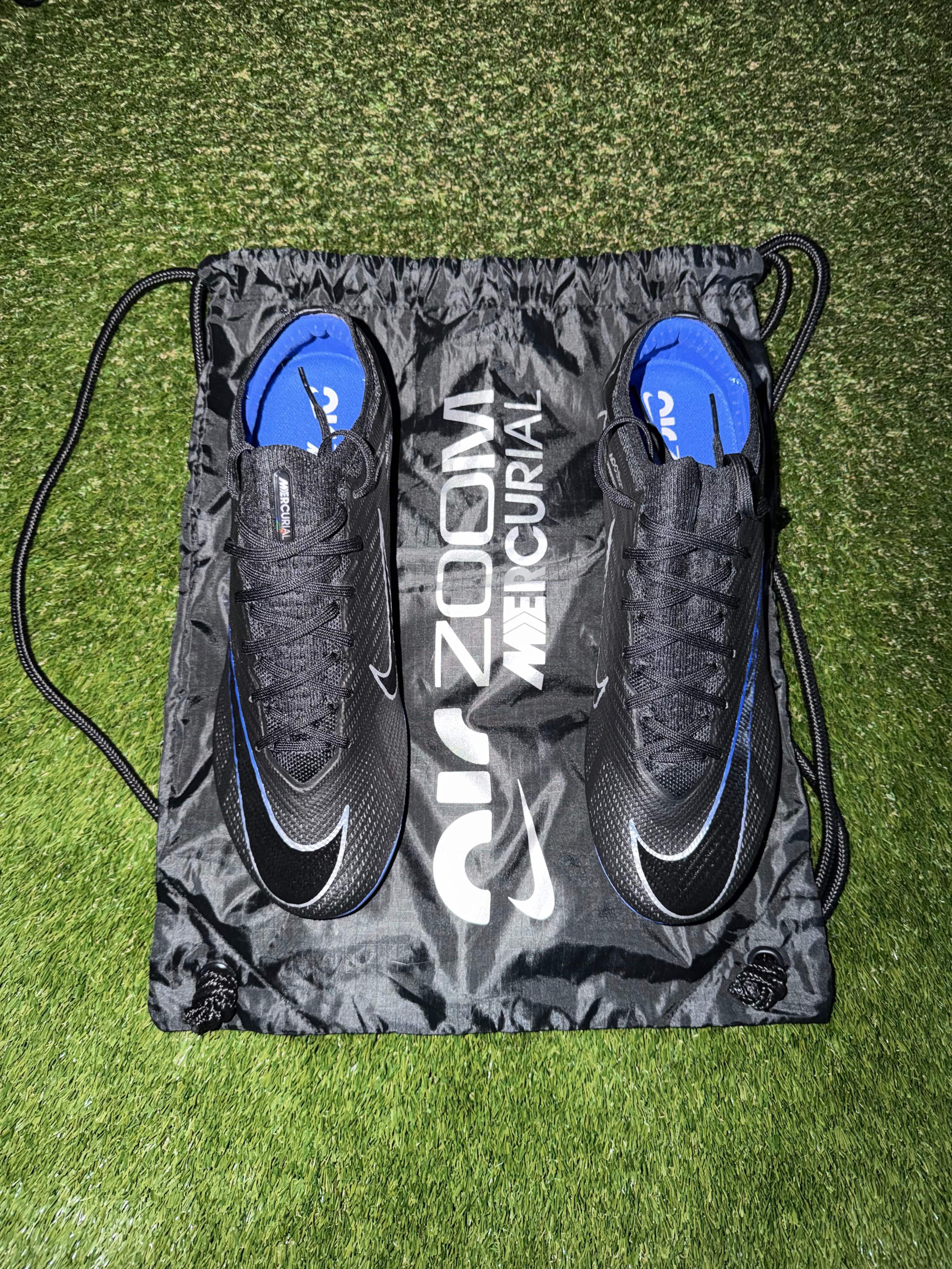 Nike Air Zoom Mercurial Vapor 15 Elite FG Black / Chrome Blue