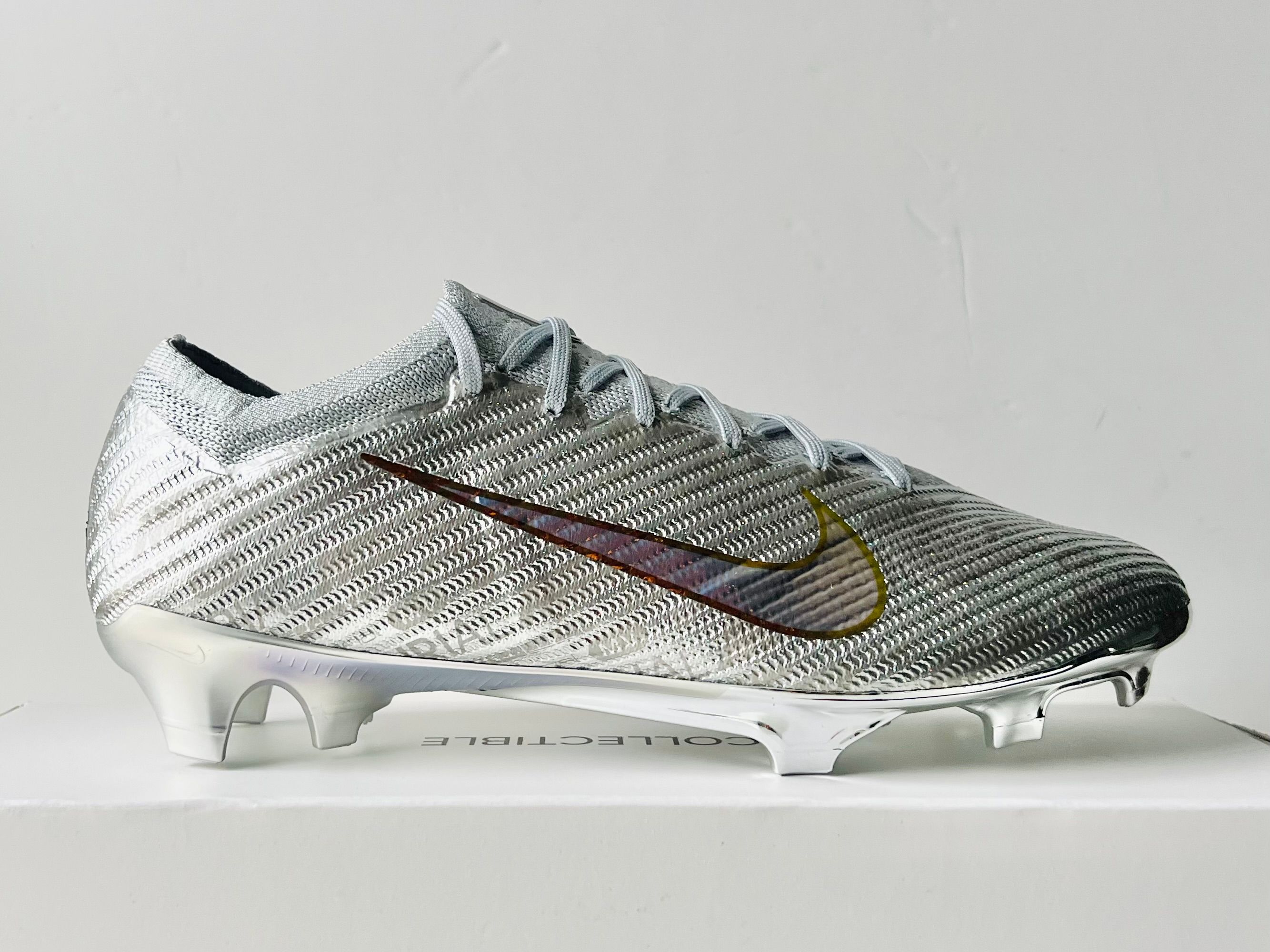 Nike ZM Vapor 15 Elite XXV SE FG - Metallic Silver / Wolf Grey / Pure Platinum