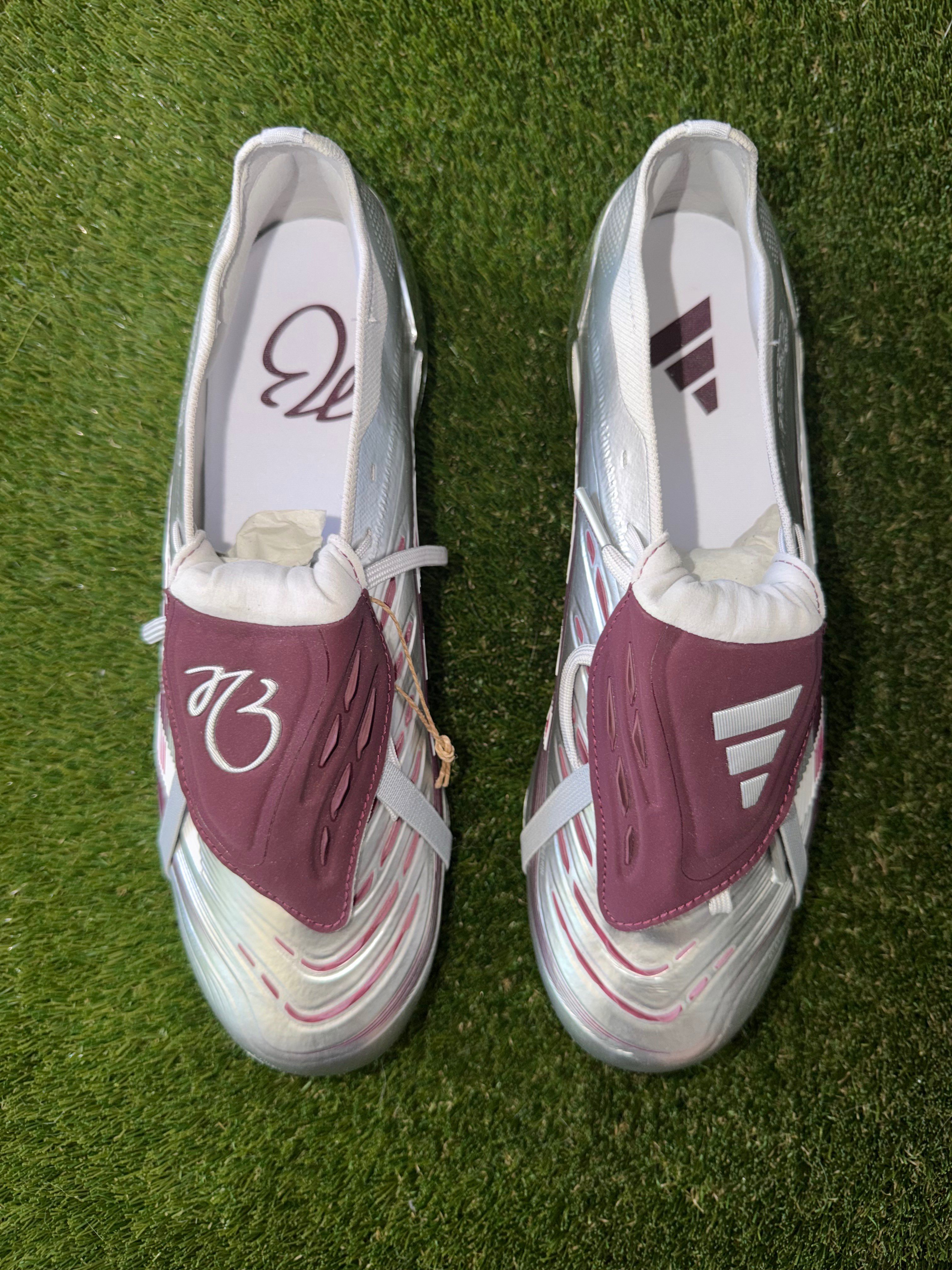 Adidas Predator Elite Tongue Silver / Burgundy FG