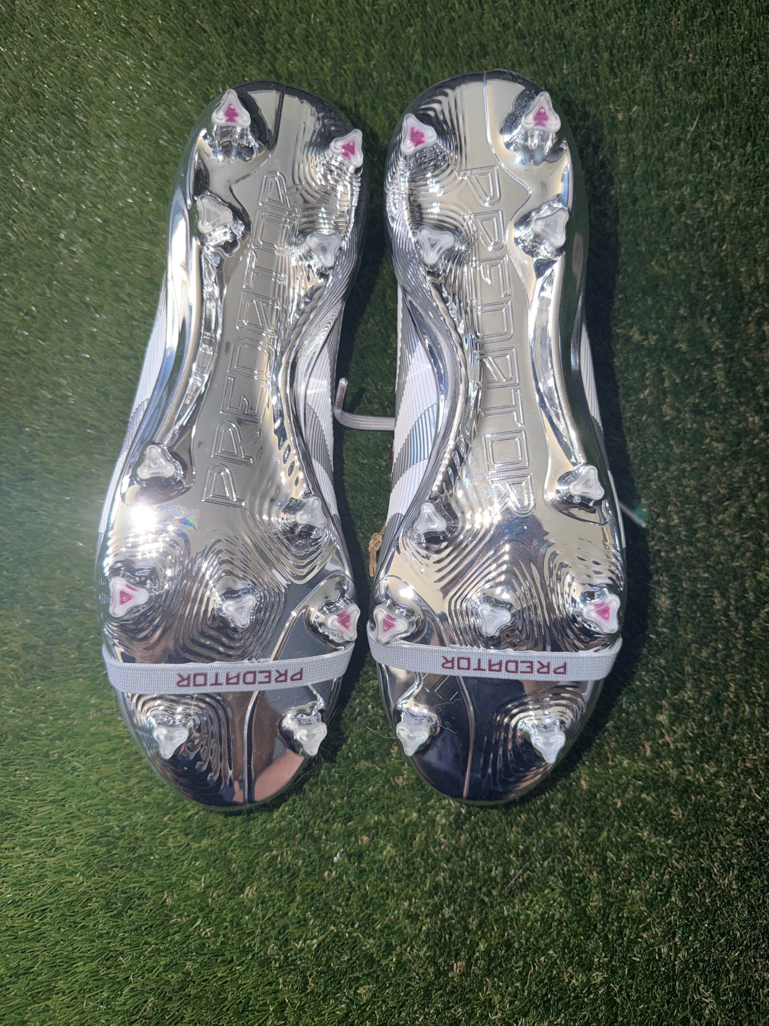 Adidas Predator Elite Tongue Silver / Burgundy FG