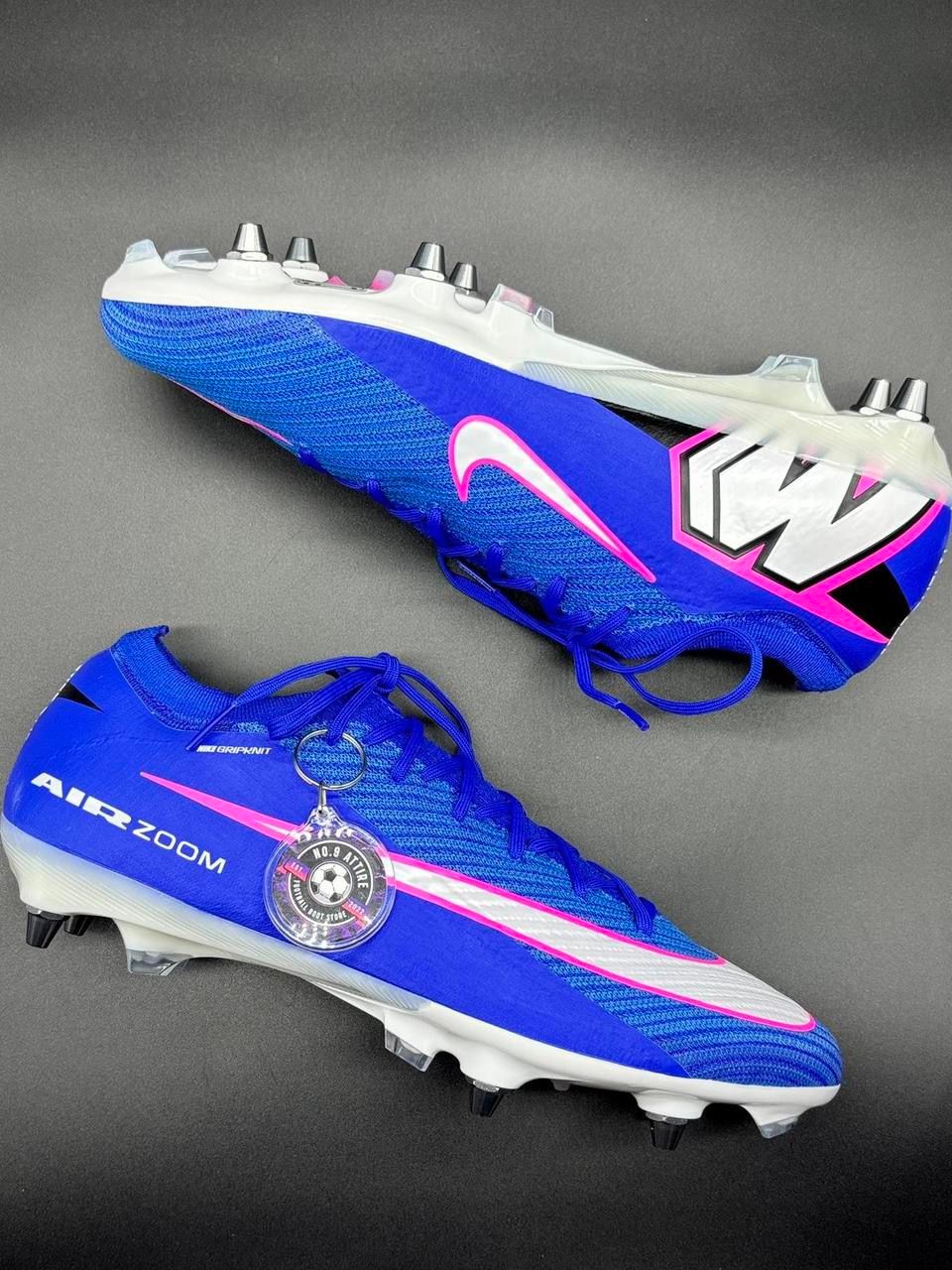 Nike Zoom Vapor 16 Elite SG Football Boots Size 11 🔵🟣