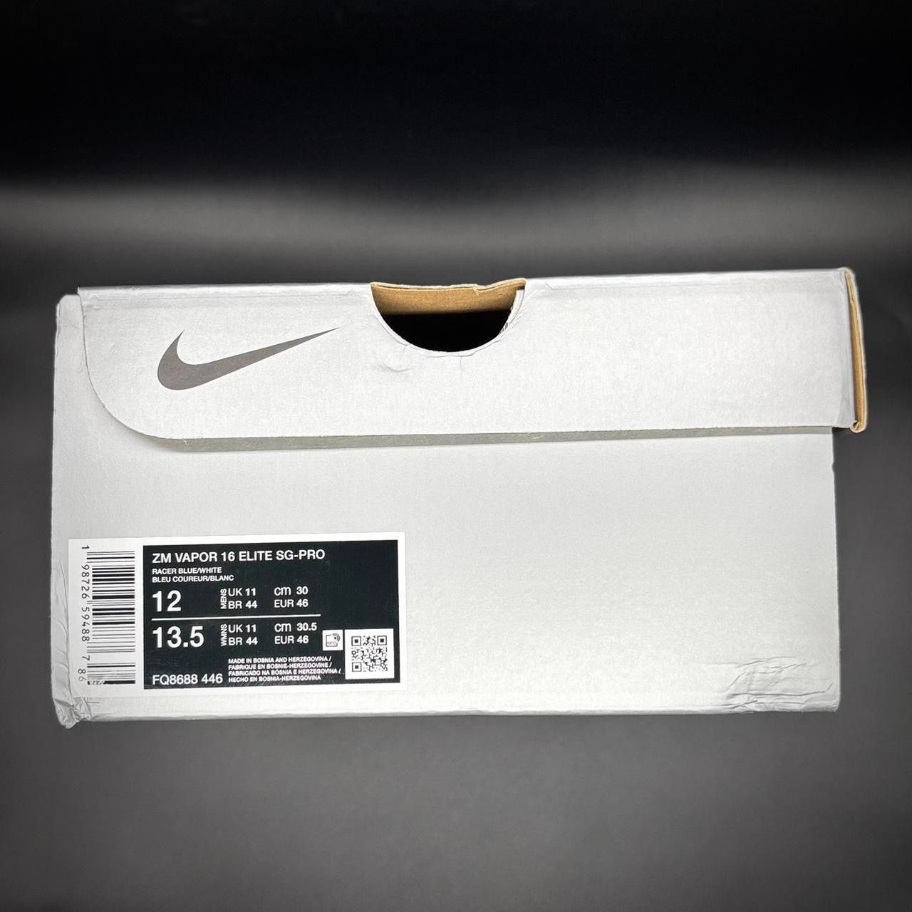 Nike Zoom Vapor 16 Elite SG Football Boots Size 11 🔵🟣