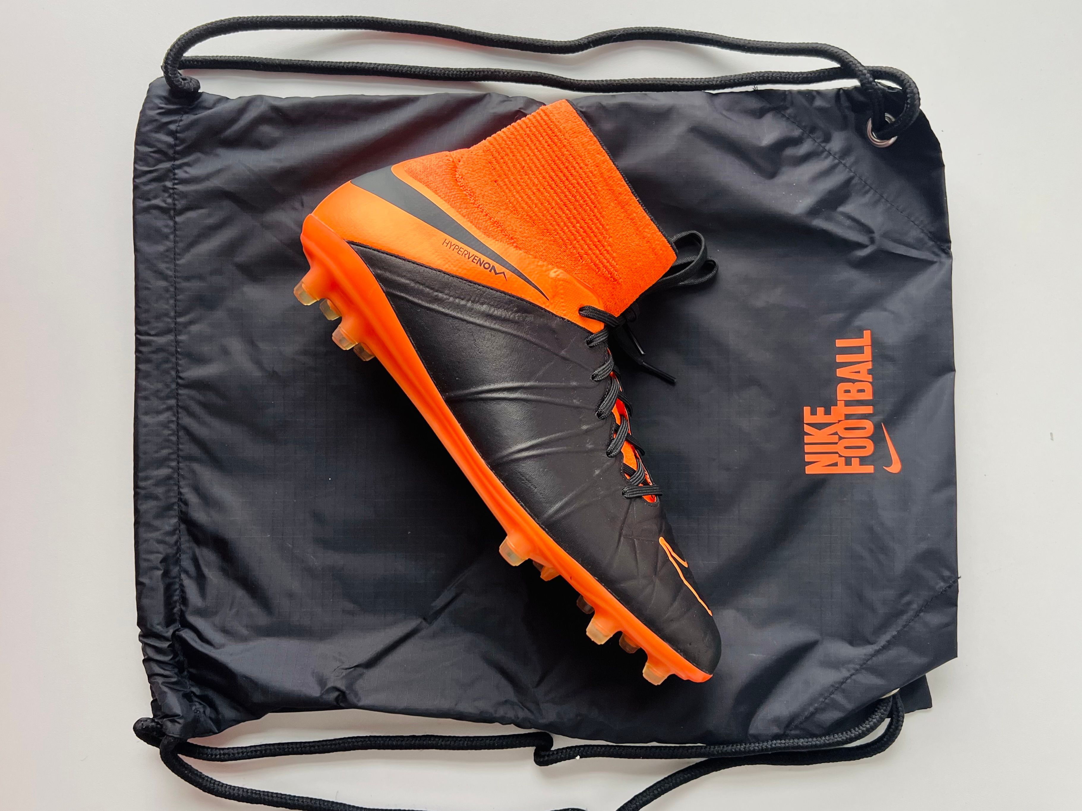Nike Hypervenom Phantom II Leather FG - Black / Black / Total Orange