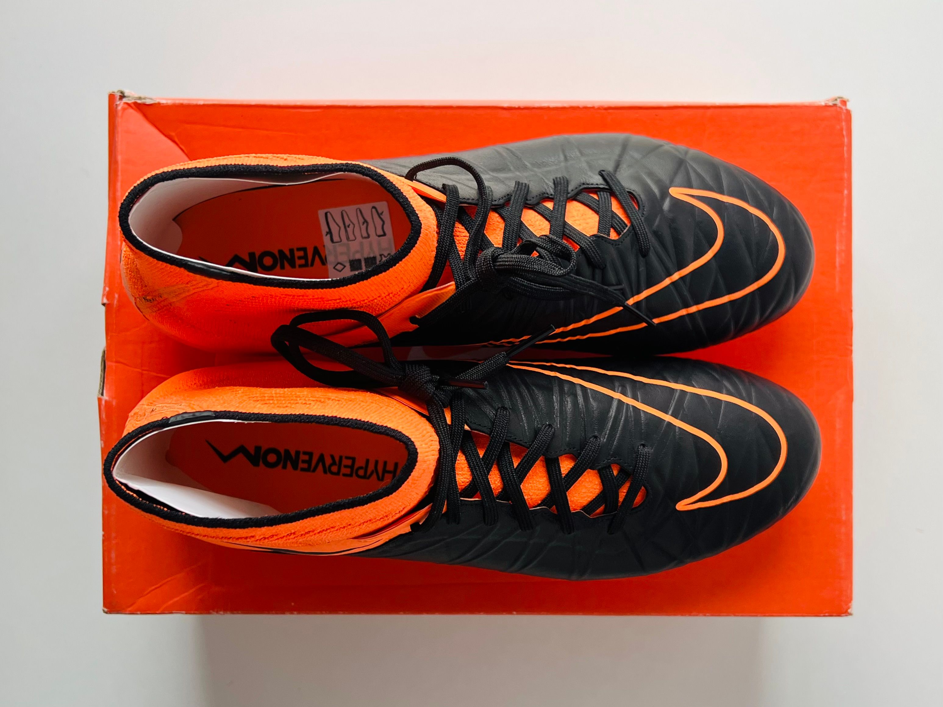 Nike Hypervenom Phantom II Leather FG - Black / Black / Total Orange