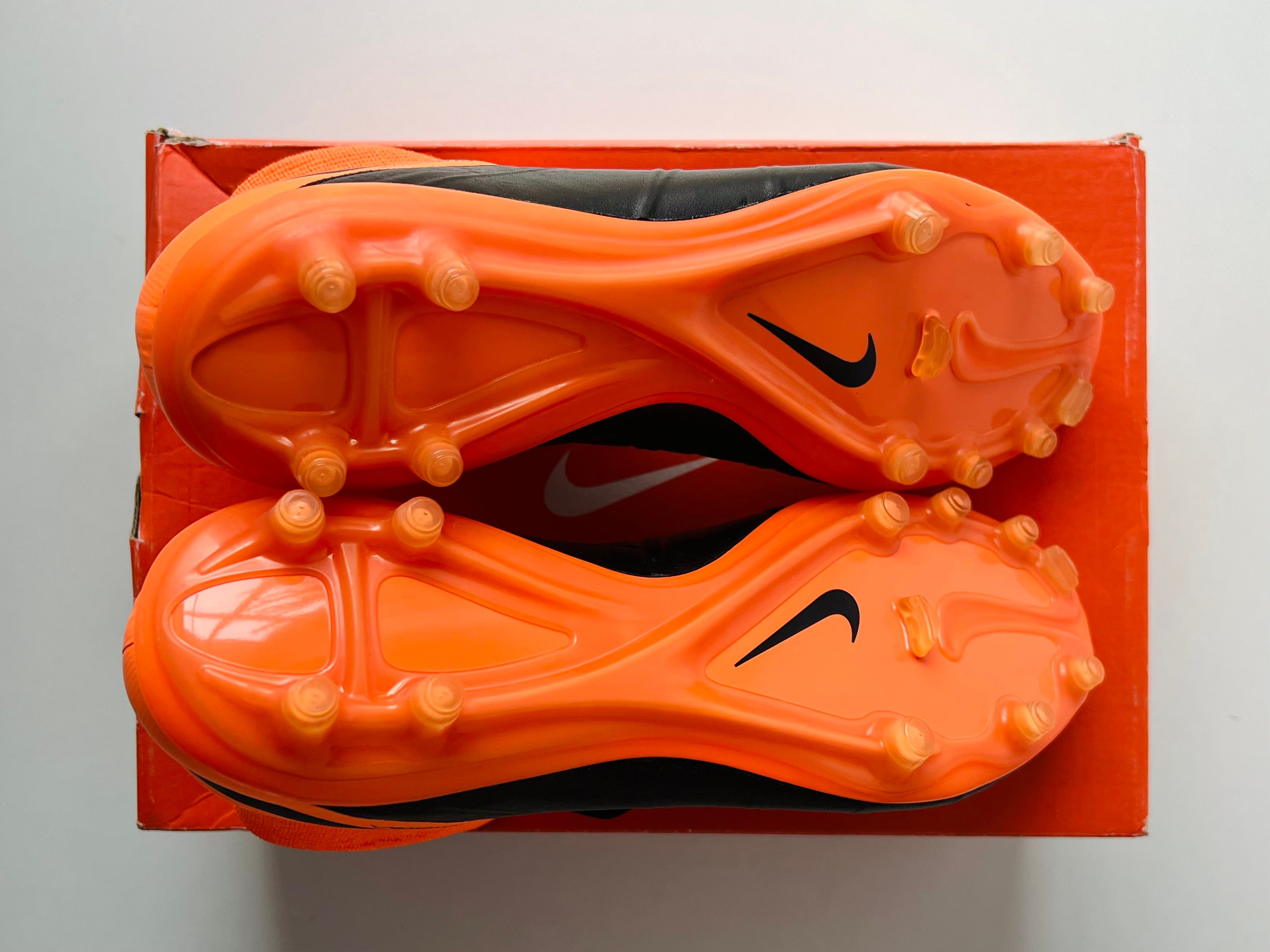 Nike Hypervenom Phantom II Leather FG - Black / Black / Total Orange