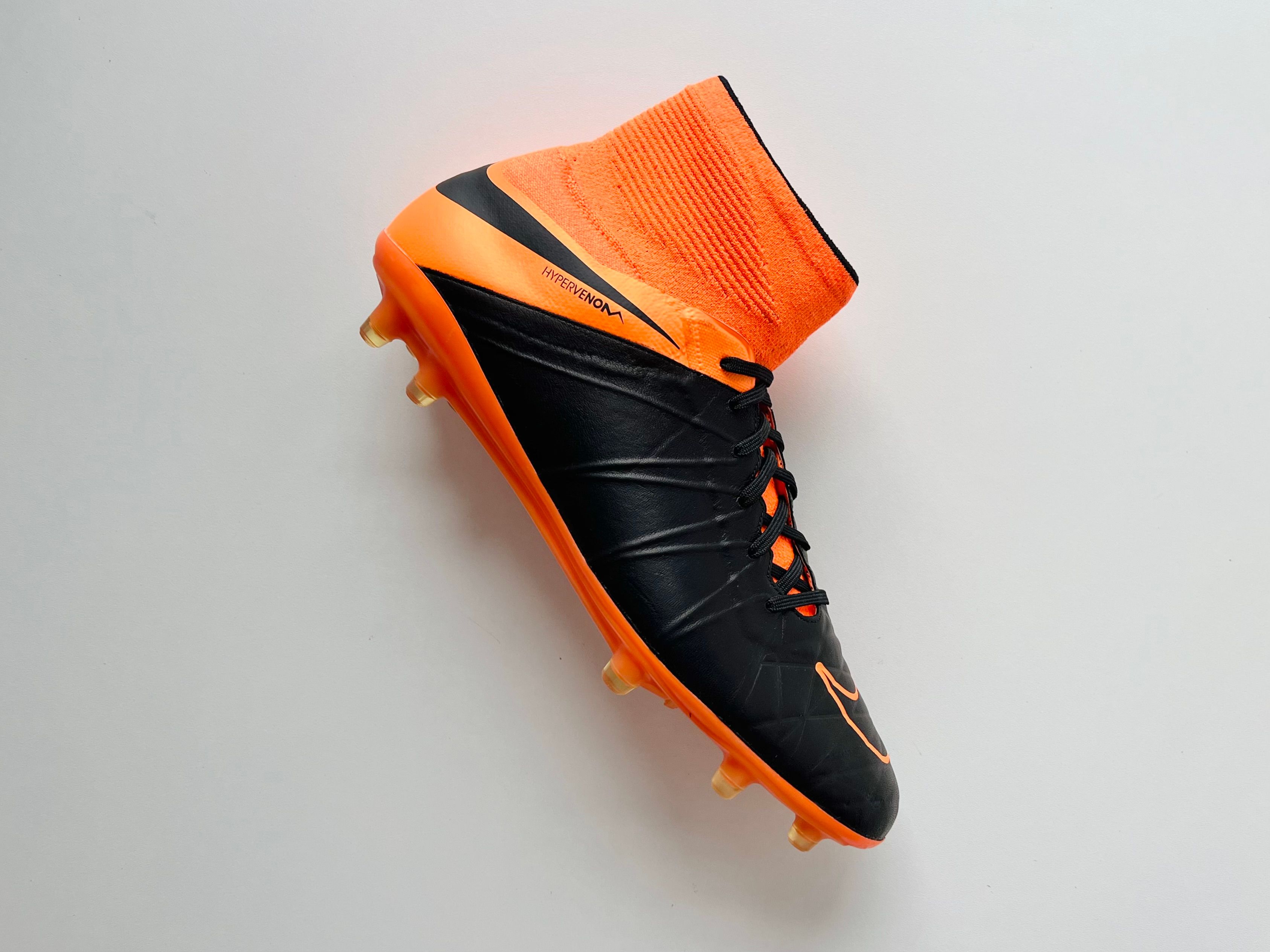 Nike Hypervenom Phantom II Leather FG - Black / Black / Total Orange