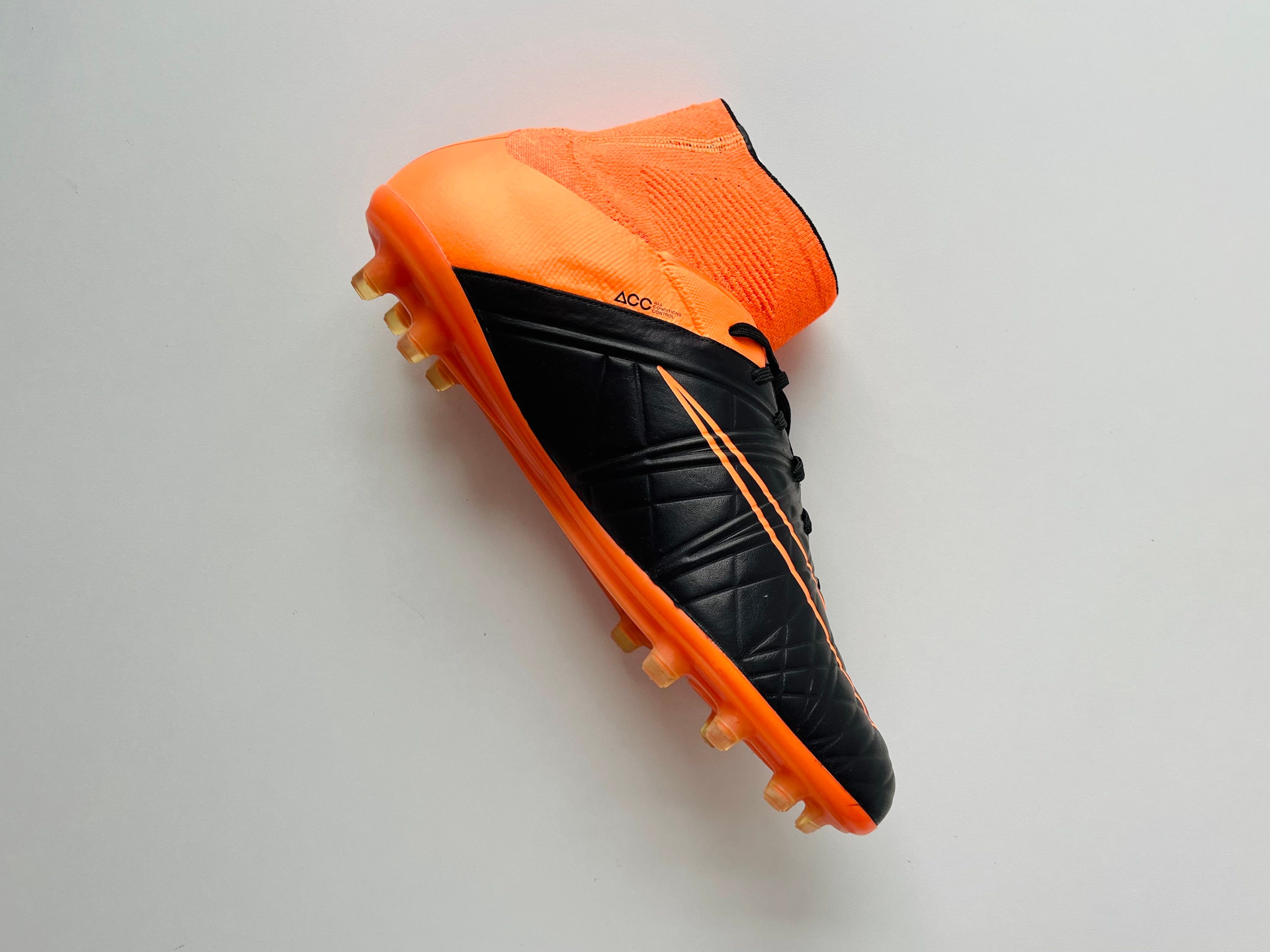 Nike Hypervenom Phantom II Leather FG - Black / Black / Total Orange
