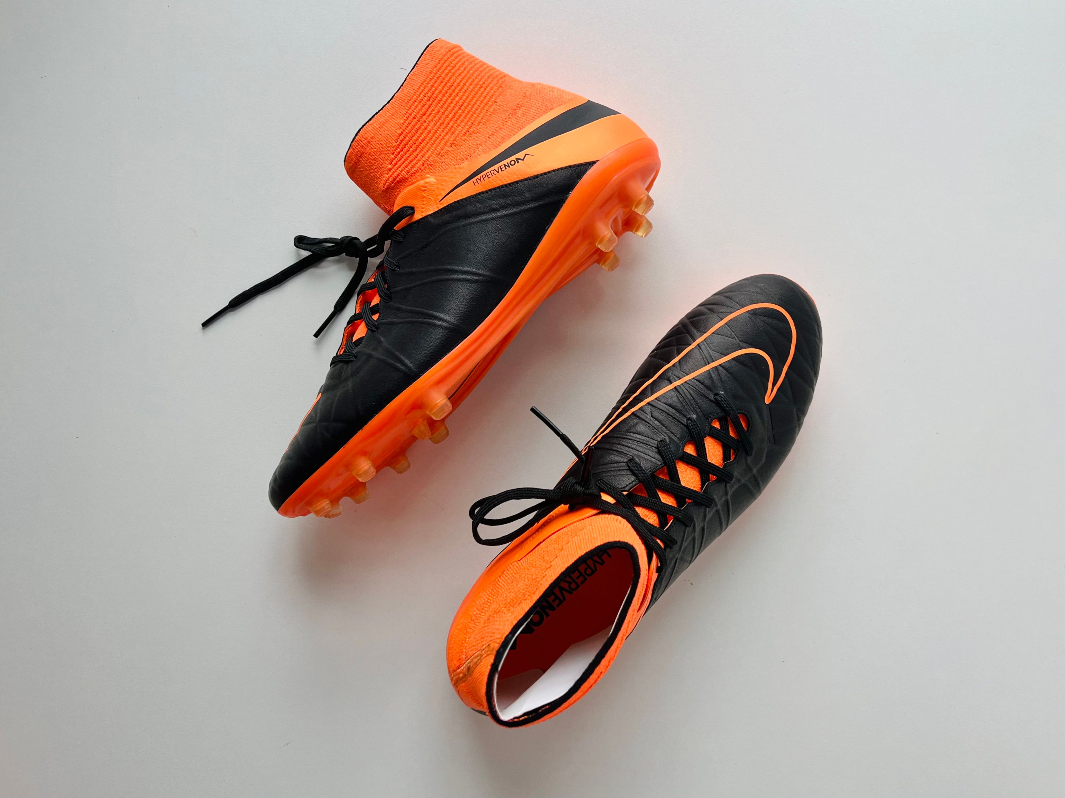 Nike Hypervenom Phantom II Leather FG - Black / Black / Total Orange