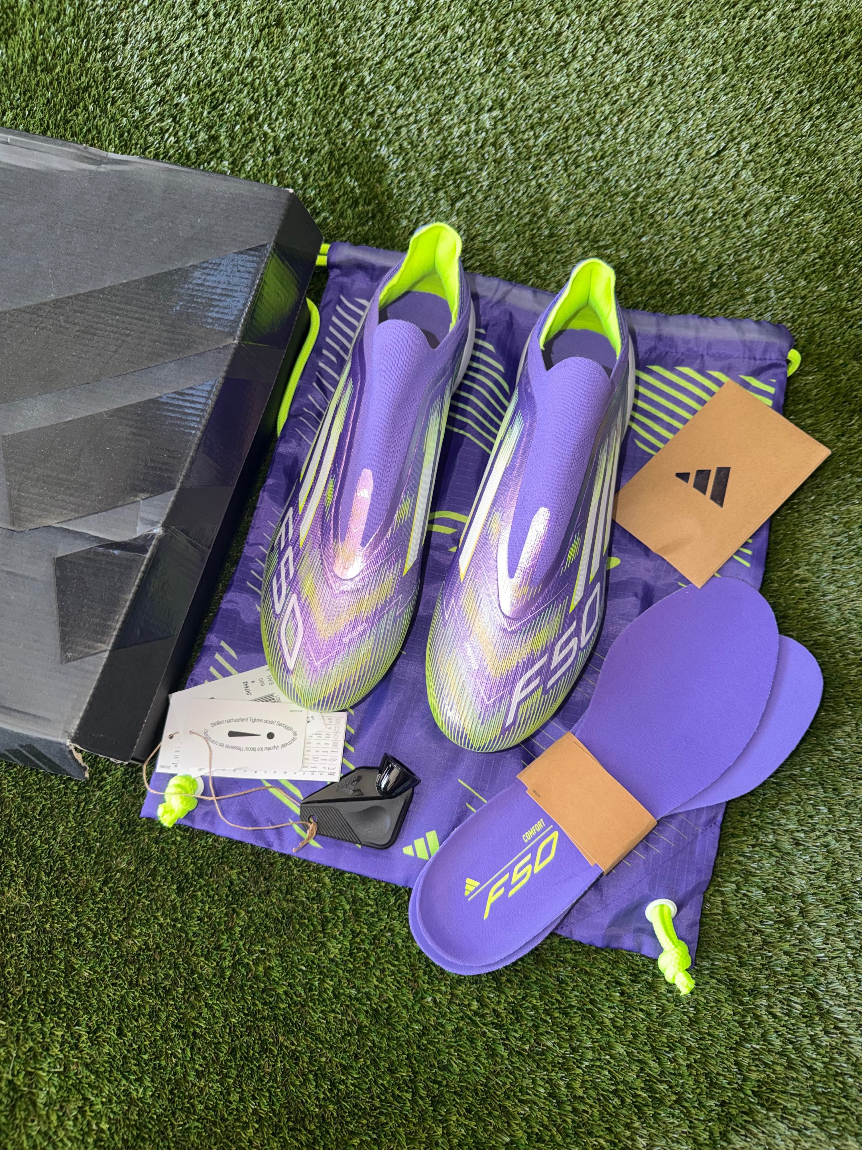 Adidas F50 Elite Laceless Soft Ground Purple Rush