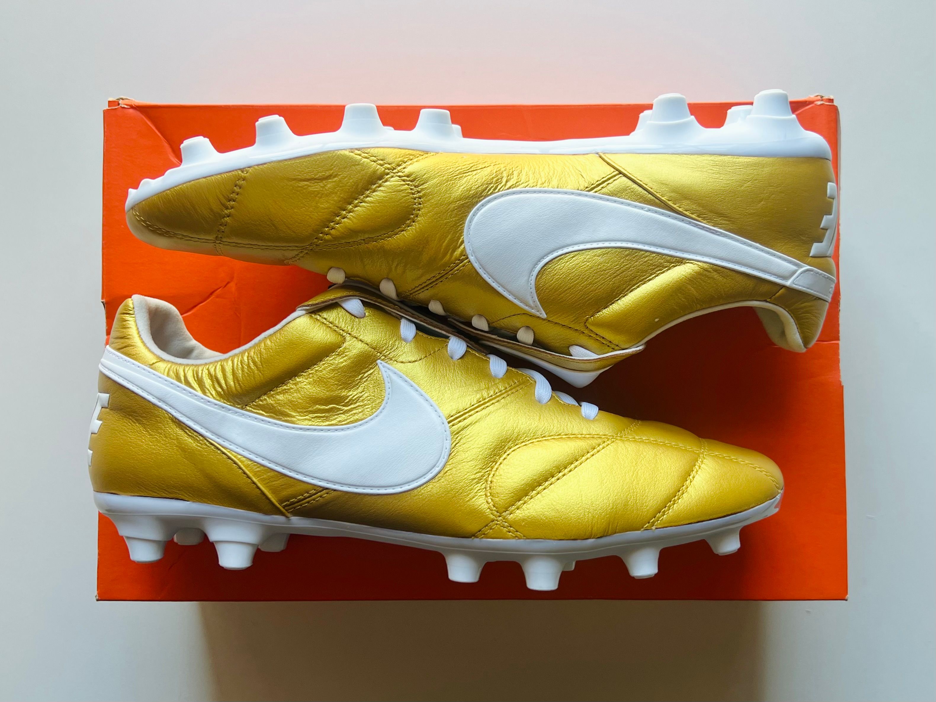 Nike Premier II FG - Metallic Vivid Gold / White