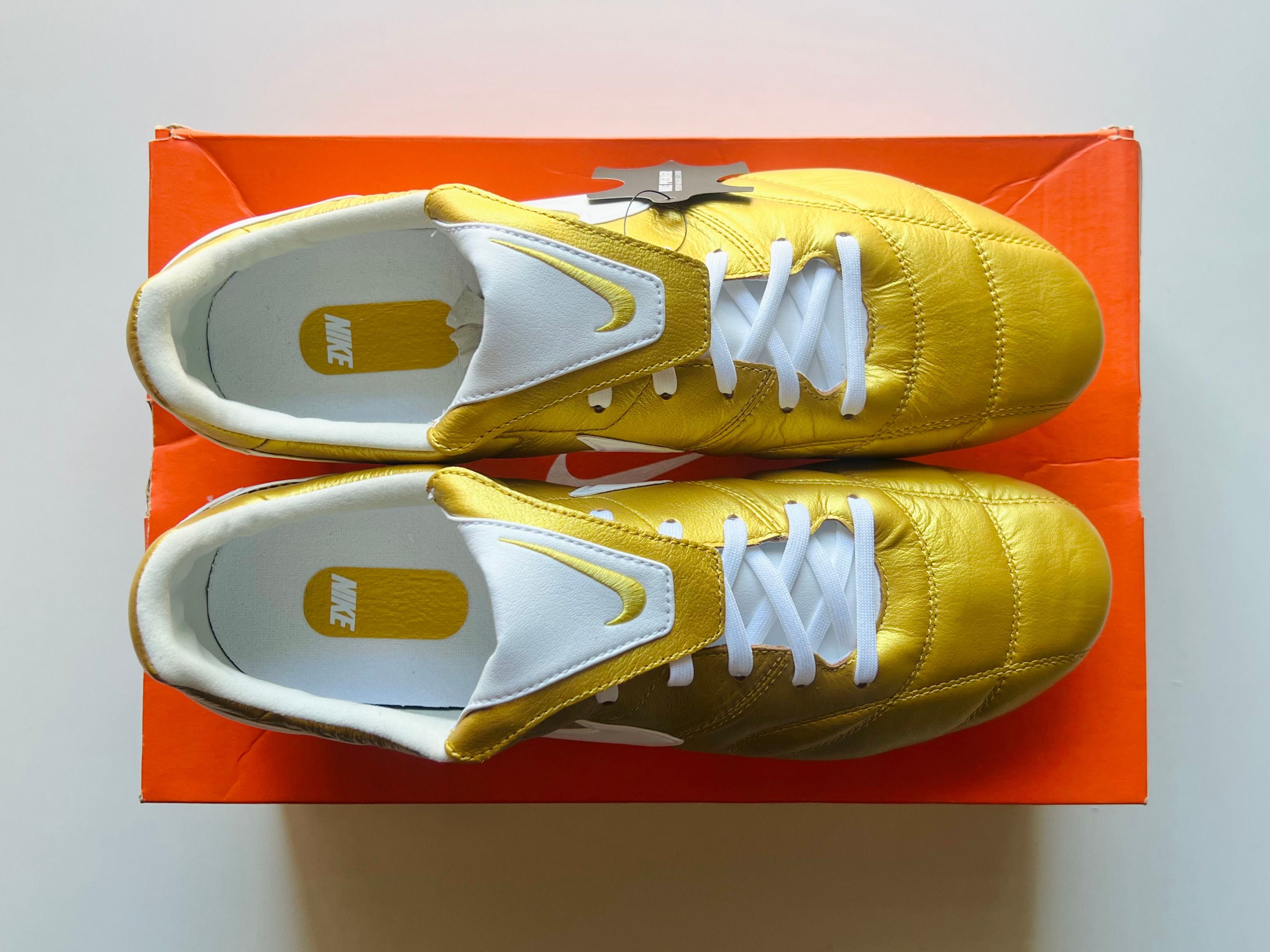 Nike Premier II FG - Metallic Vivid Gold / White