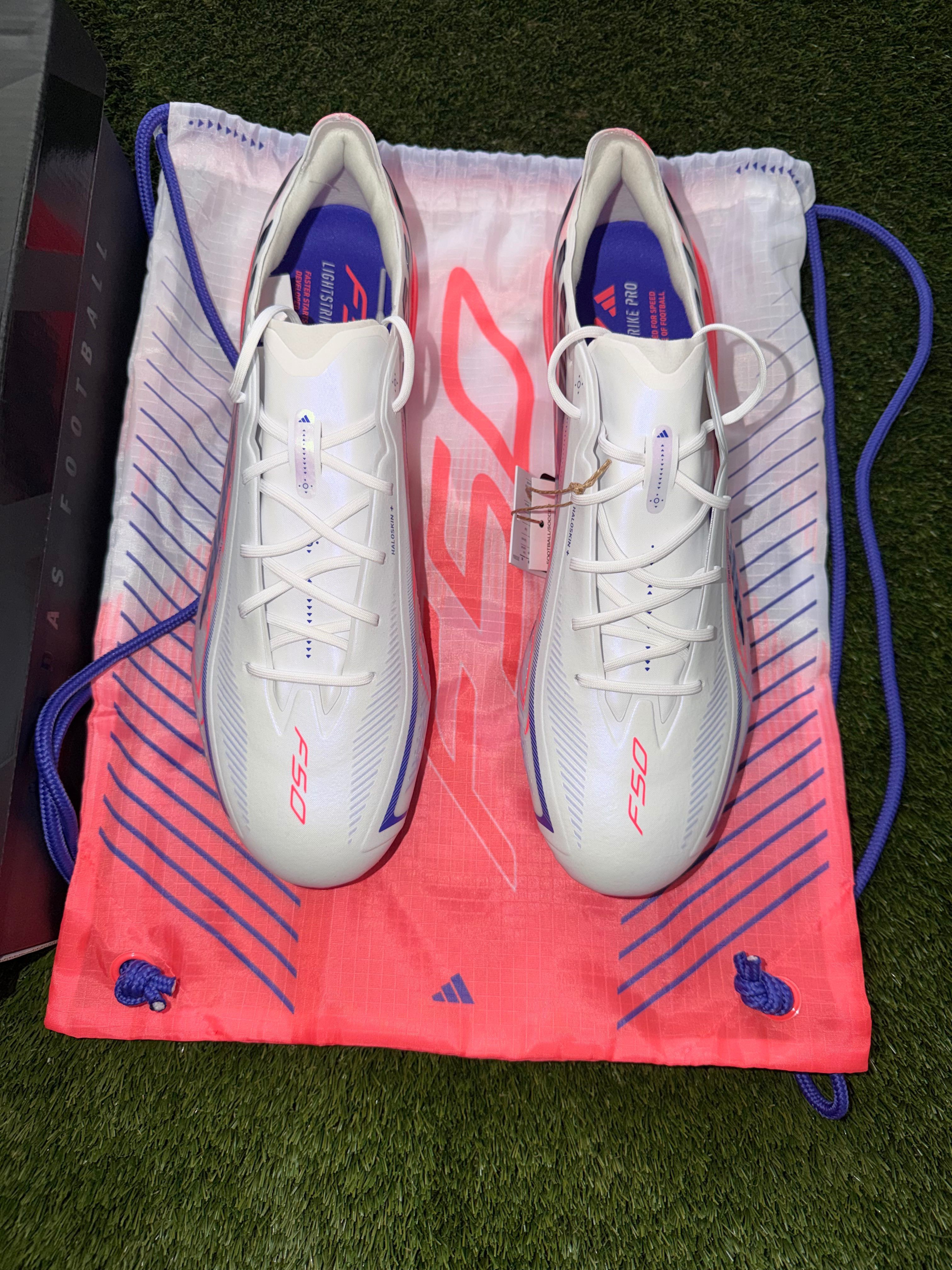 Adidas F50 Hyperfast Elite Firm Ground White 