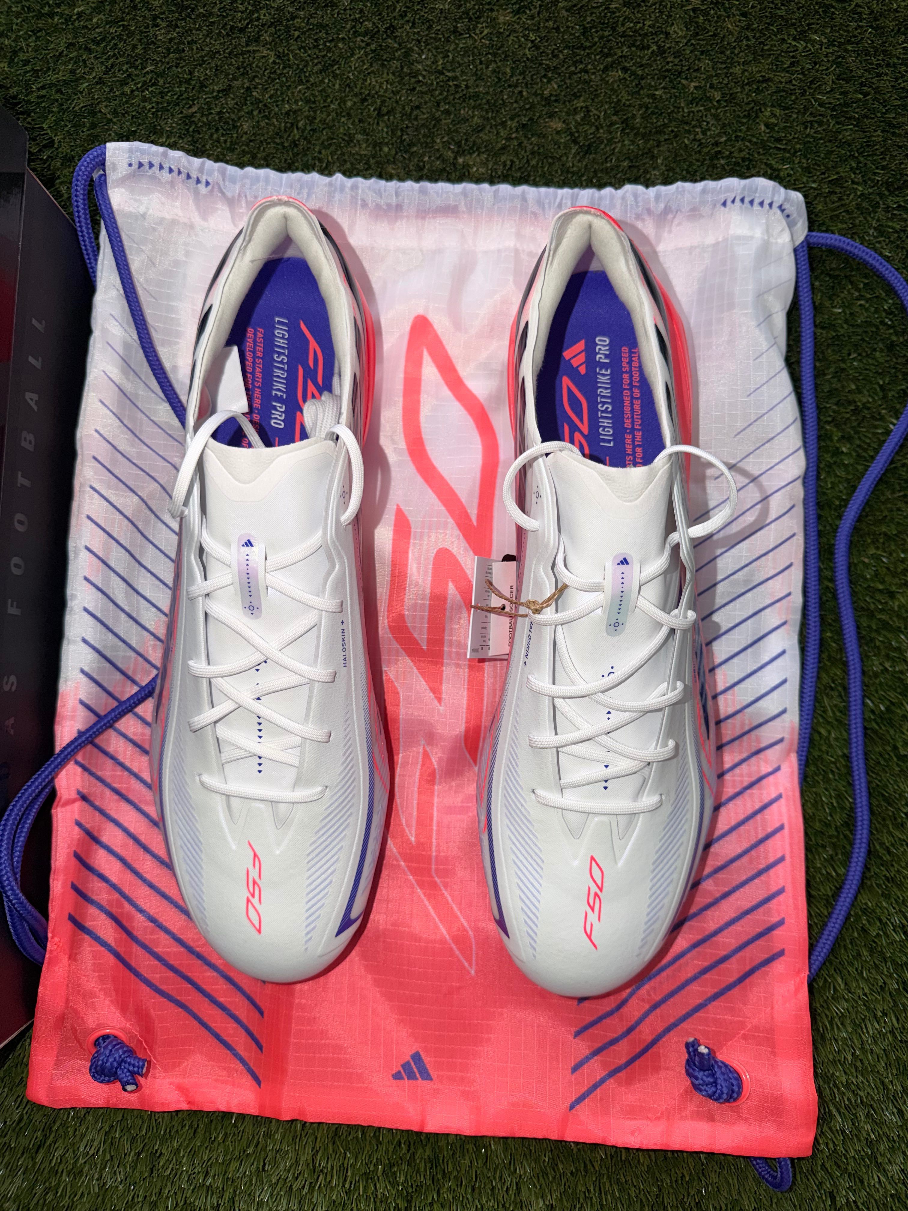 Adidas F50 Hyperfast Elite Firm Ground White 