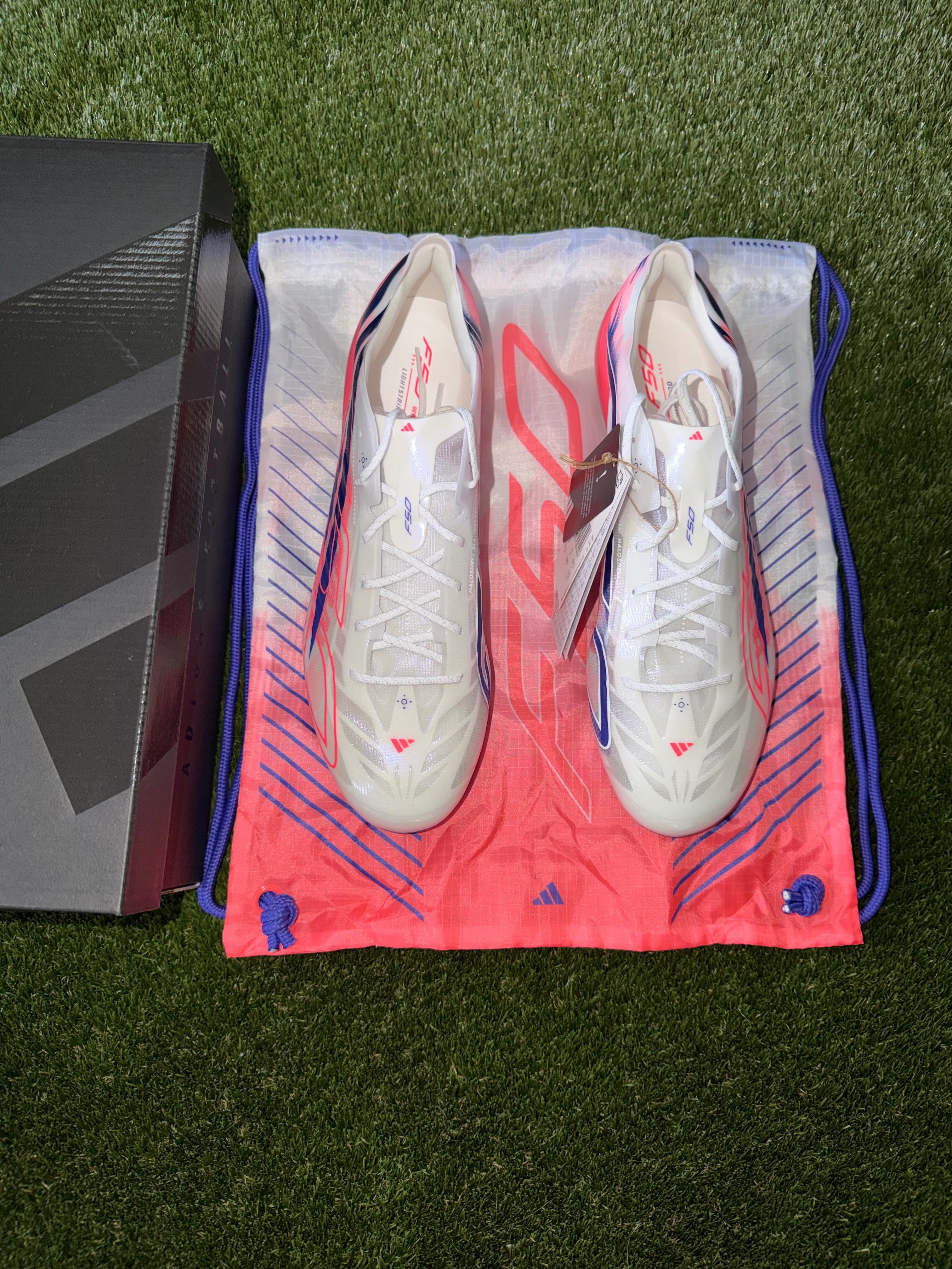 Adidas F50 Hyperfast Evo Elite Firm Ground White/Solar/Purple