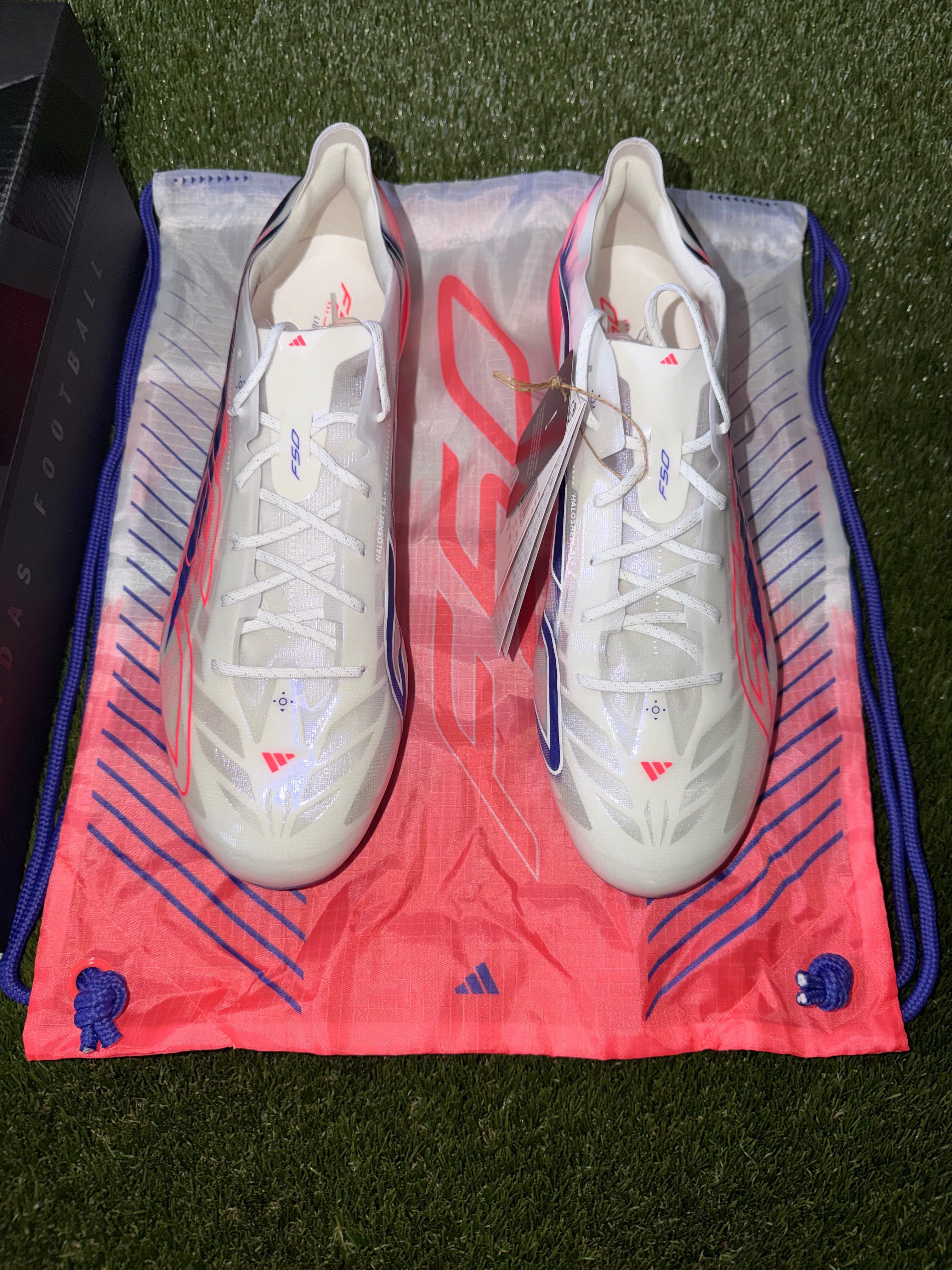 Adidas F50 Hyperfast Evo Elite Firm Ground White/Solar/Purple