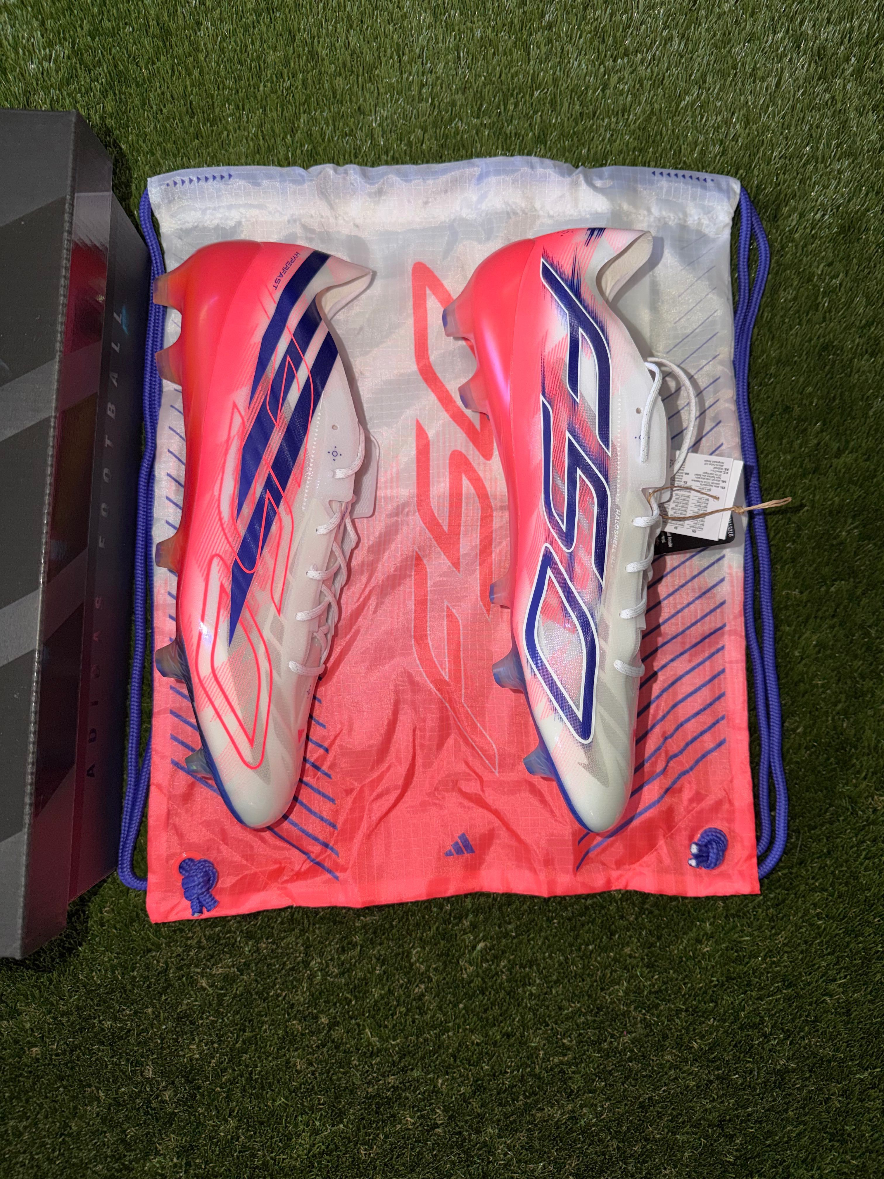 Adidas F50 Hyperfast Evo Elite Firm Ground White/Solar/Purple