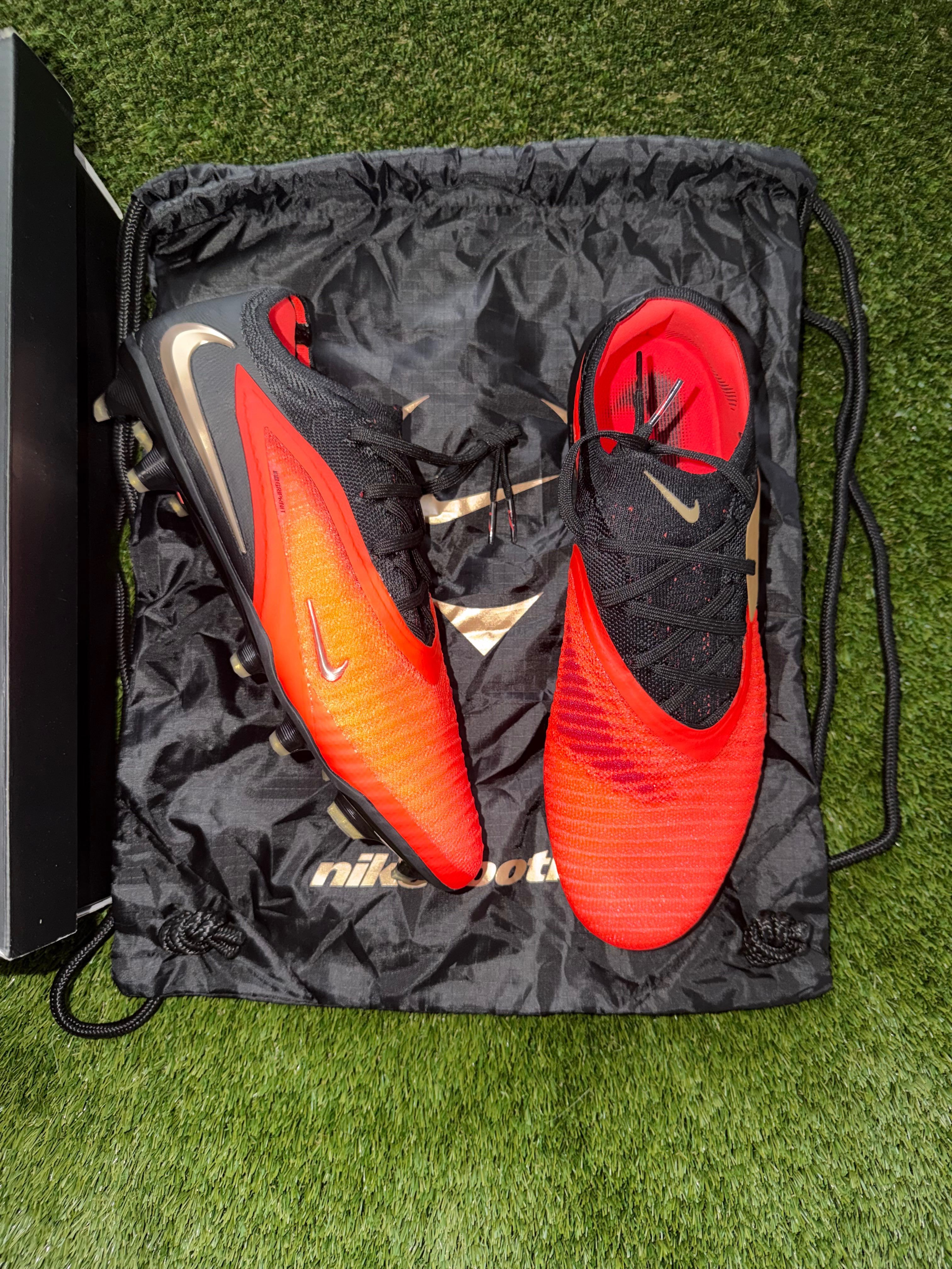 Nike Phantom 6 Low Elite Firm Ground Break ‘Em Red / Black / Gold