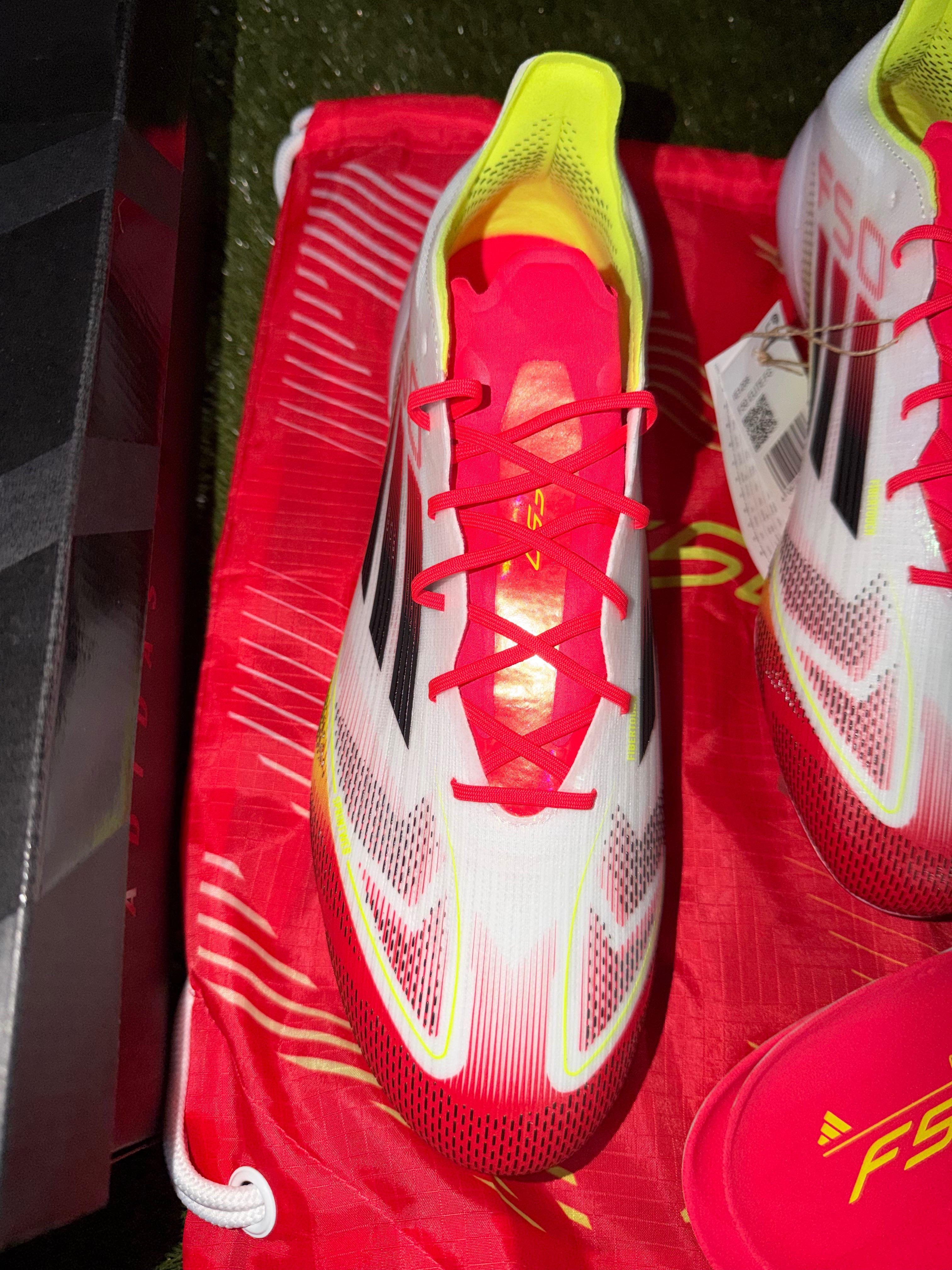 Adidas F50 Elite Laced FG White / Black / Solar Yellow