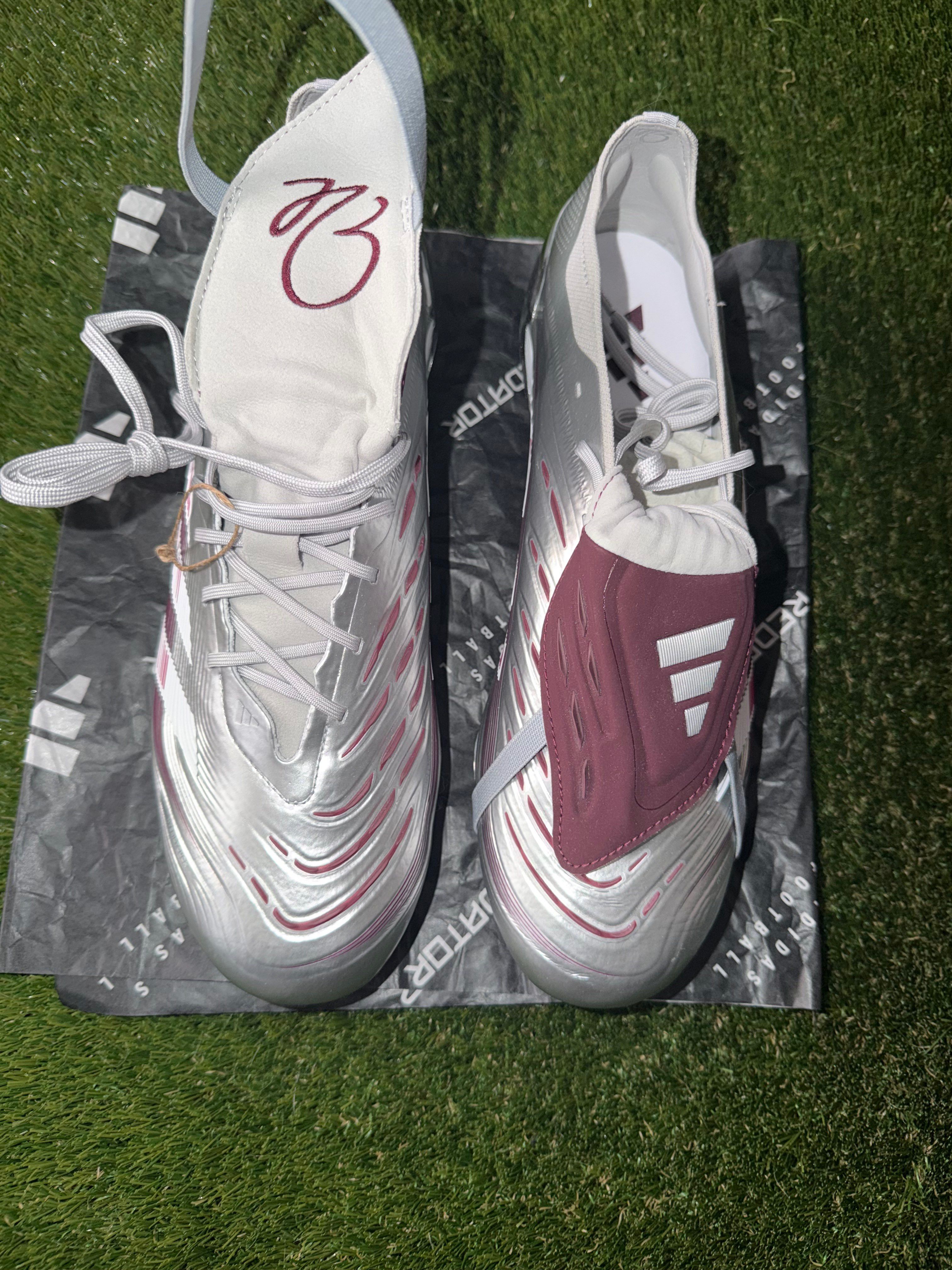 Adidas Predator Elite Tongue Silver / Burgundy FG
