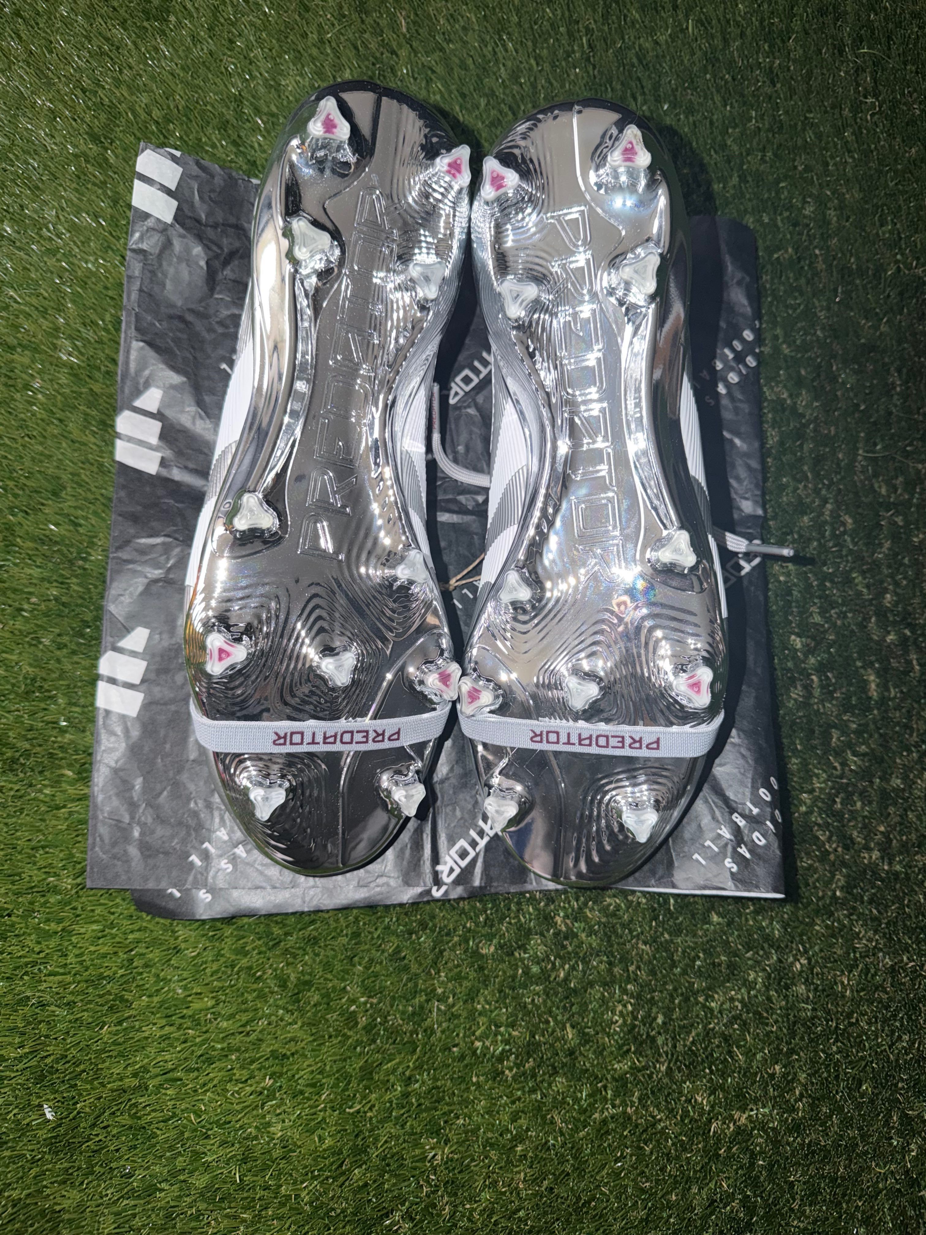 Adidas Predator Elite Tongue Silver / Burgundy FG