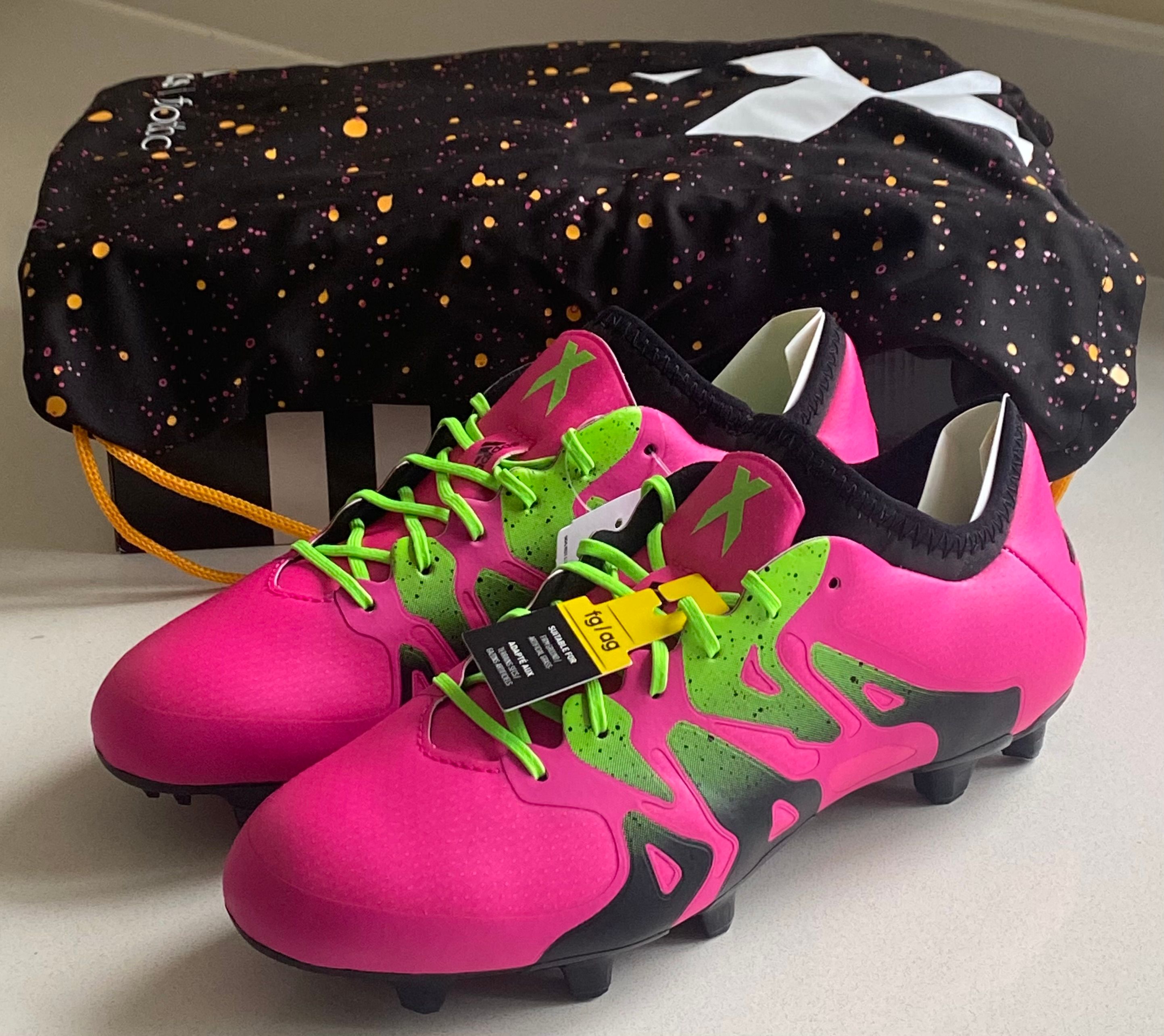 2015 Adidas X 15.1 FG/AG Shock Pink Football Boots BNIB