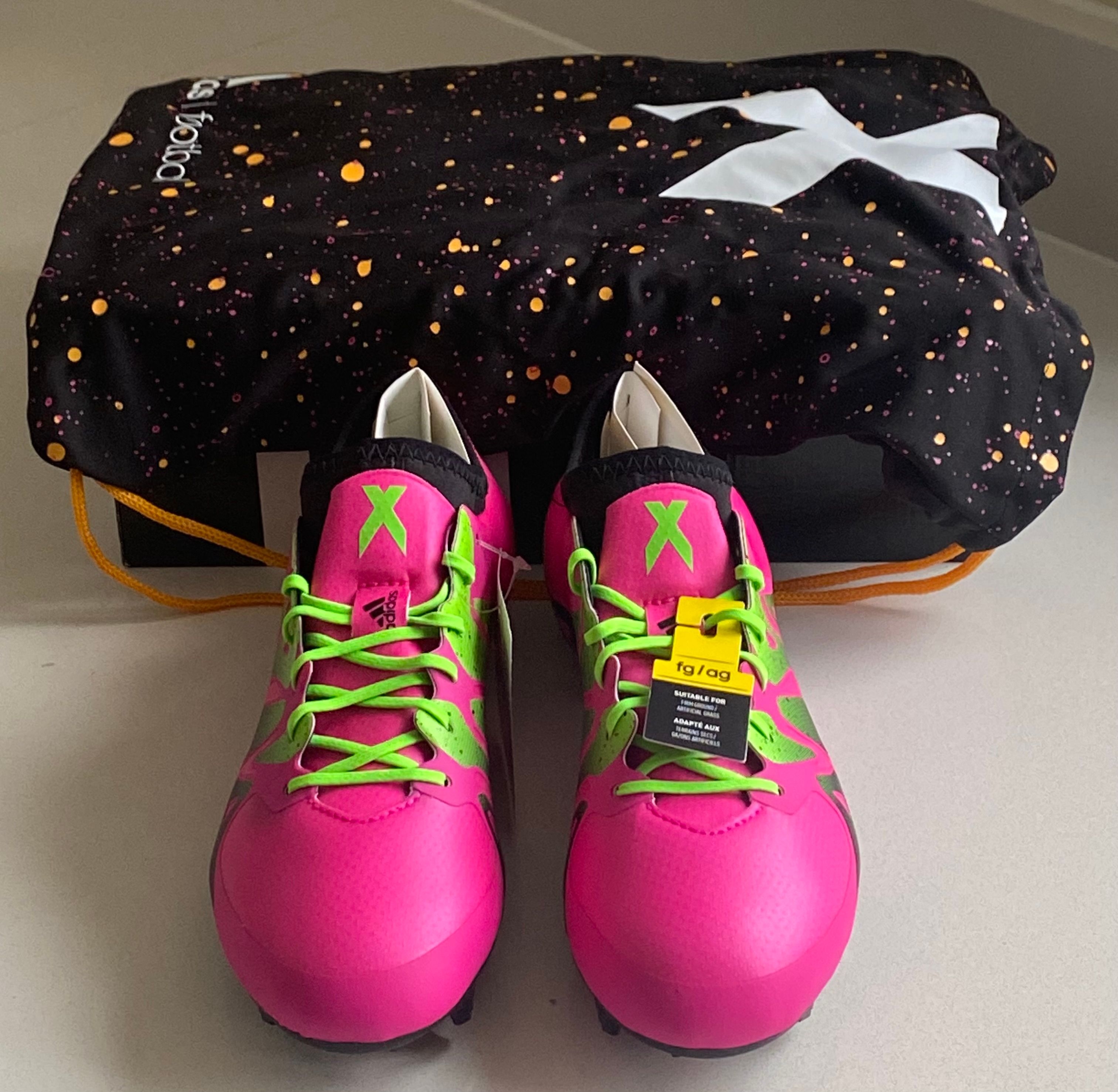 2015 Adidas X 15.1 FG/AG Shock Pink Football Boots BNIB
