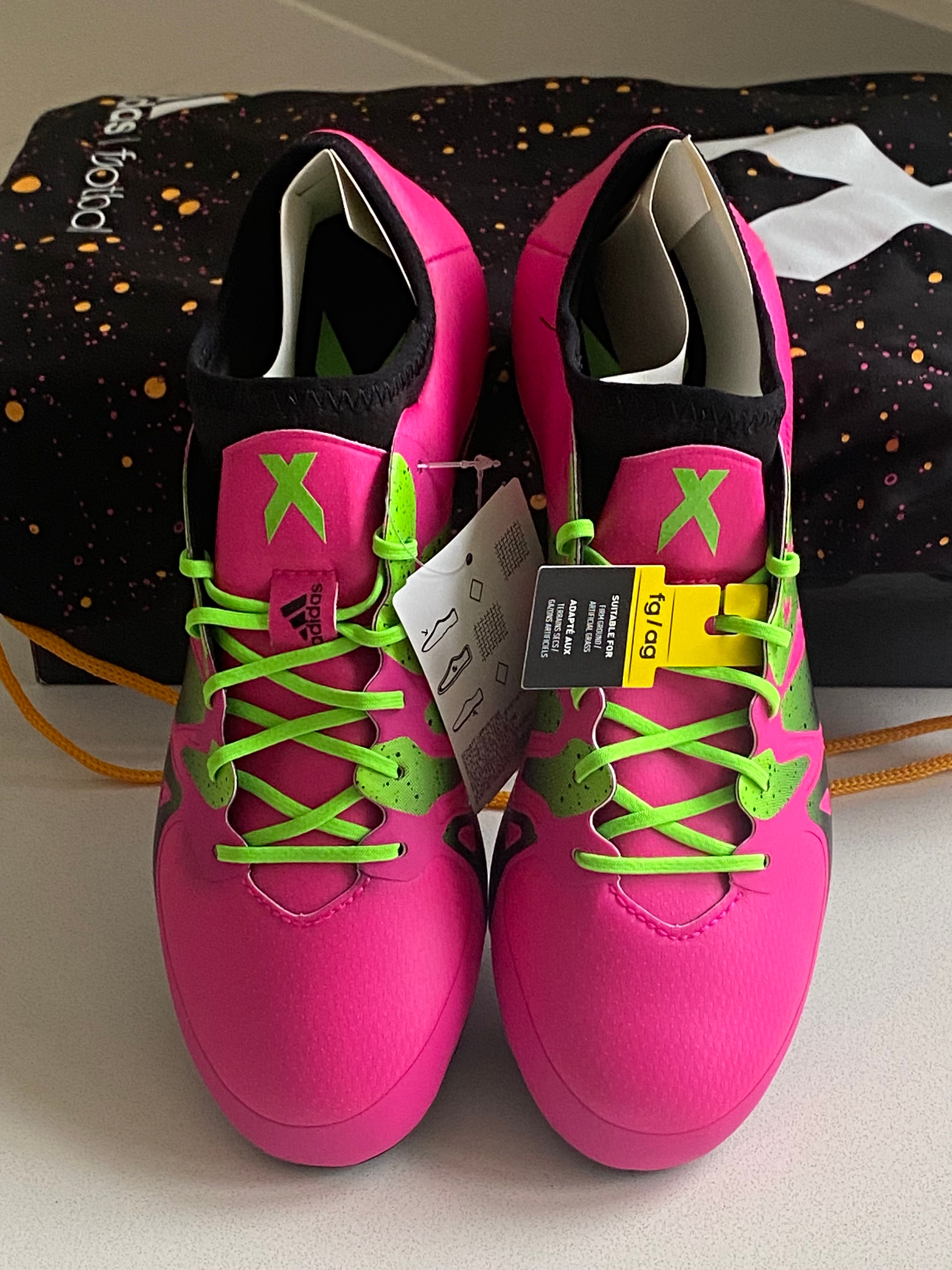 2015 Adidas X 15.1 FG/AG Shock Pink Football Boots BNIB