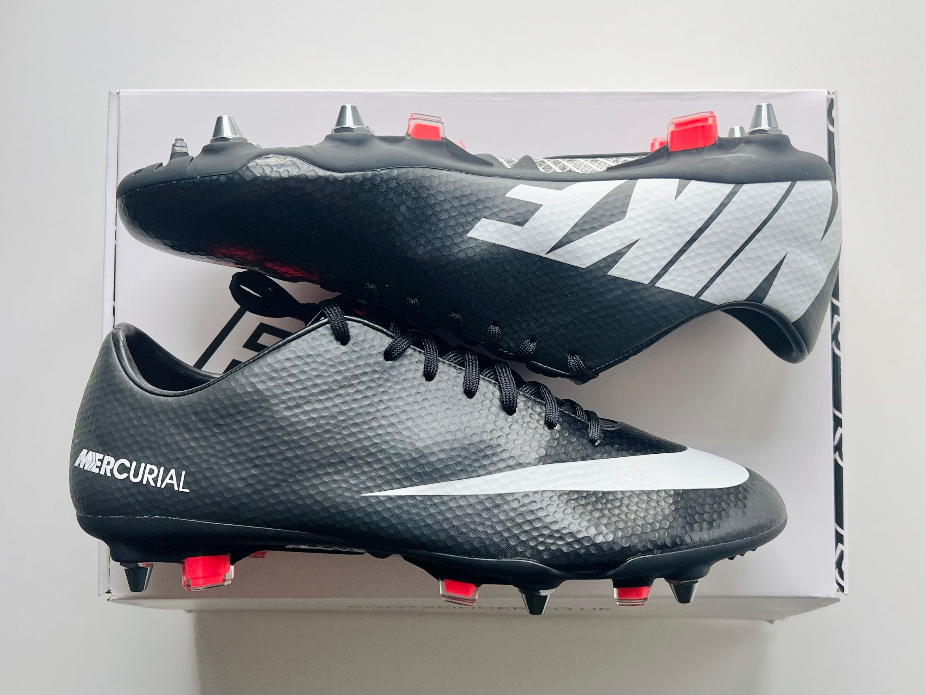 Nike Mercurial Vapor IX ACC SG Pro - Black / Dark Charcoal / Atomic Red / White