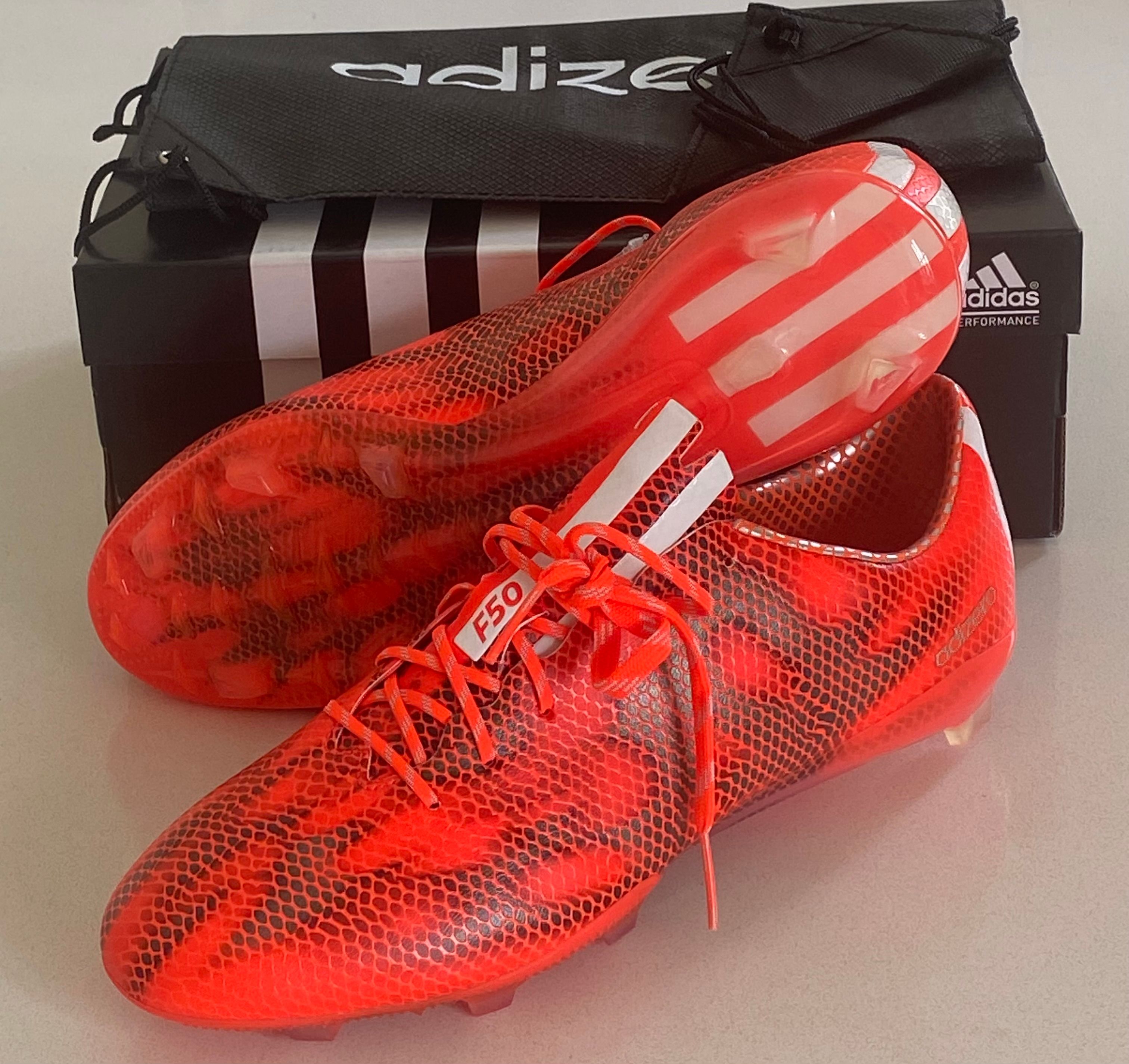 2015 Adidas F50 Adizero FG Football Boots Solar Red UCL Edition