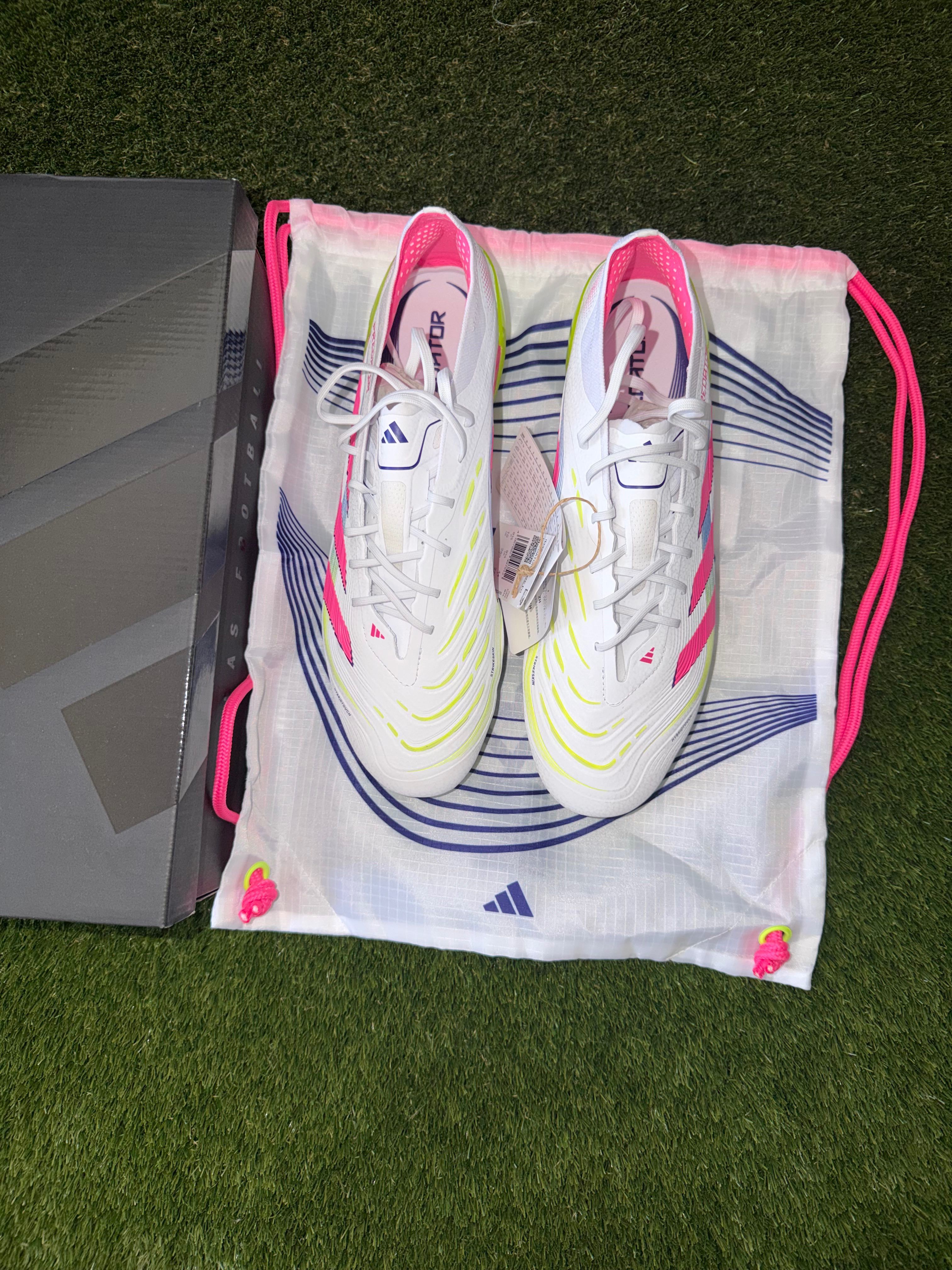 Adidas Predator Elite Laced Firm Ground Celestial White/ Green / Pink