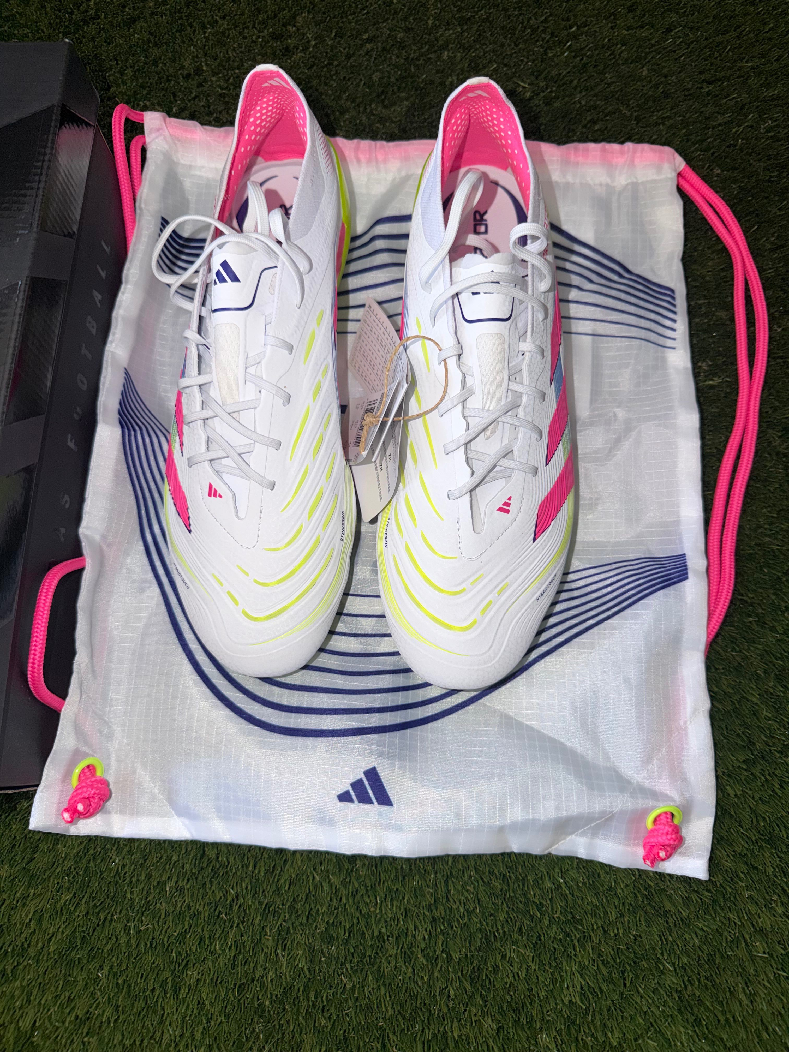 Adidas Predator Elite Laced Firm Ground Celestial White/ Green / Pink