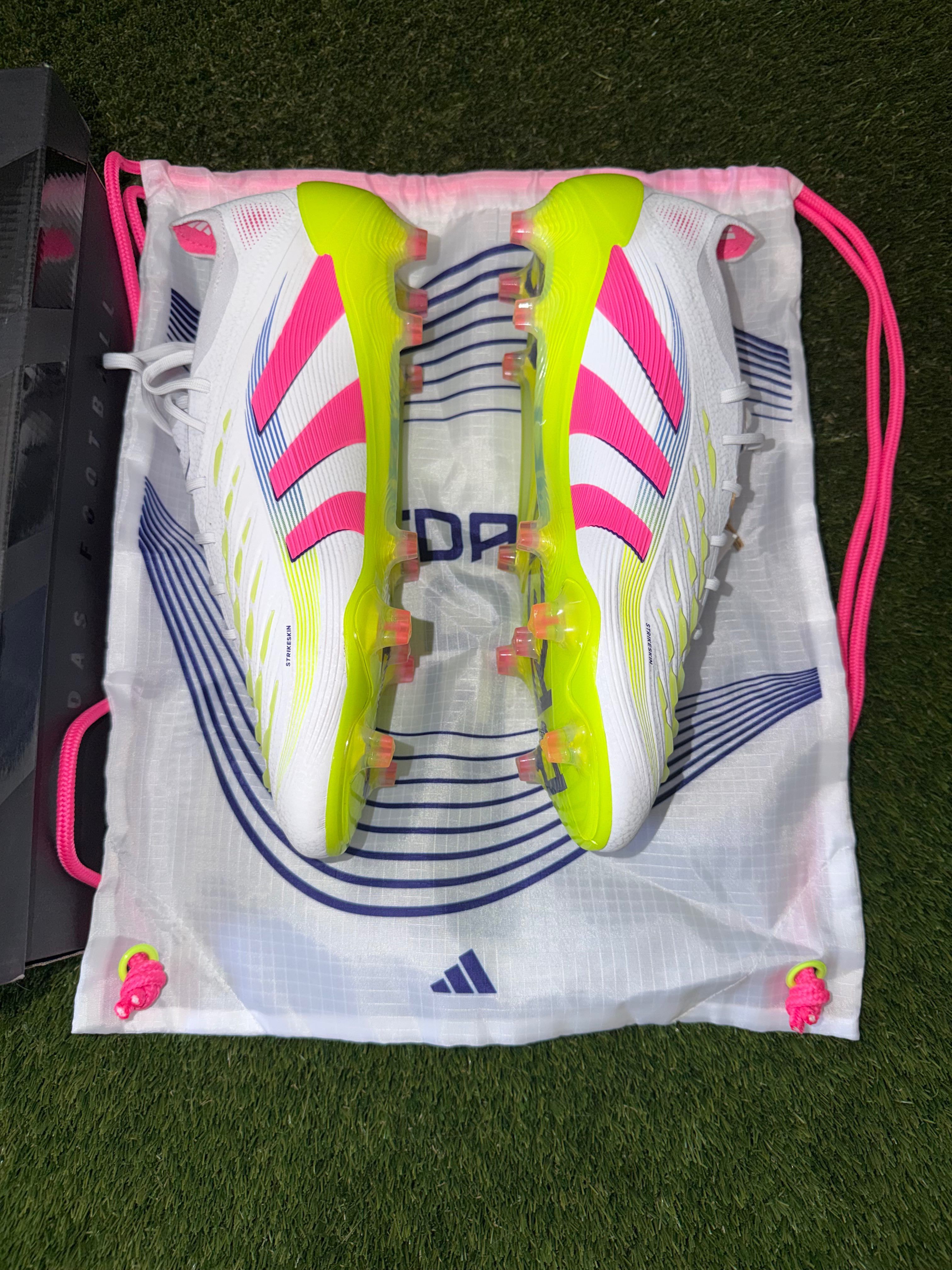 Adidas Predator Elite Laced Firm Ground Celestial White/ Green / Pink