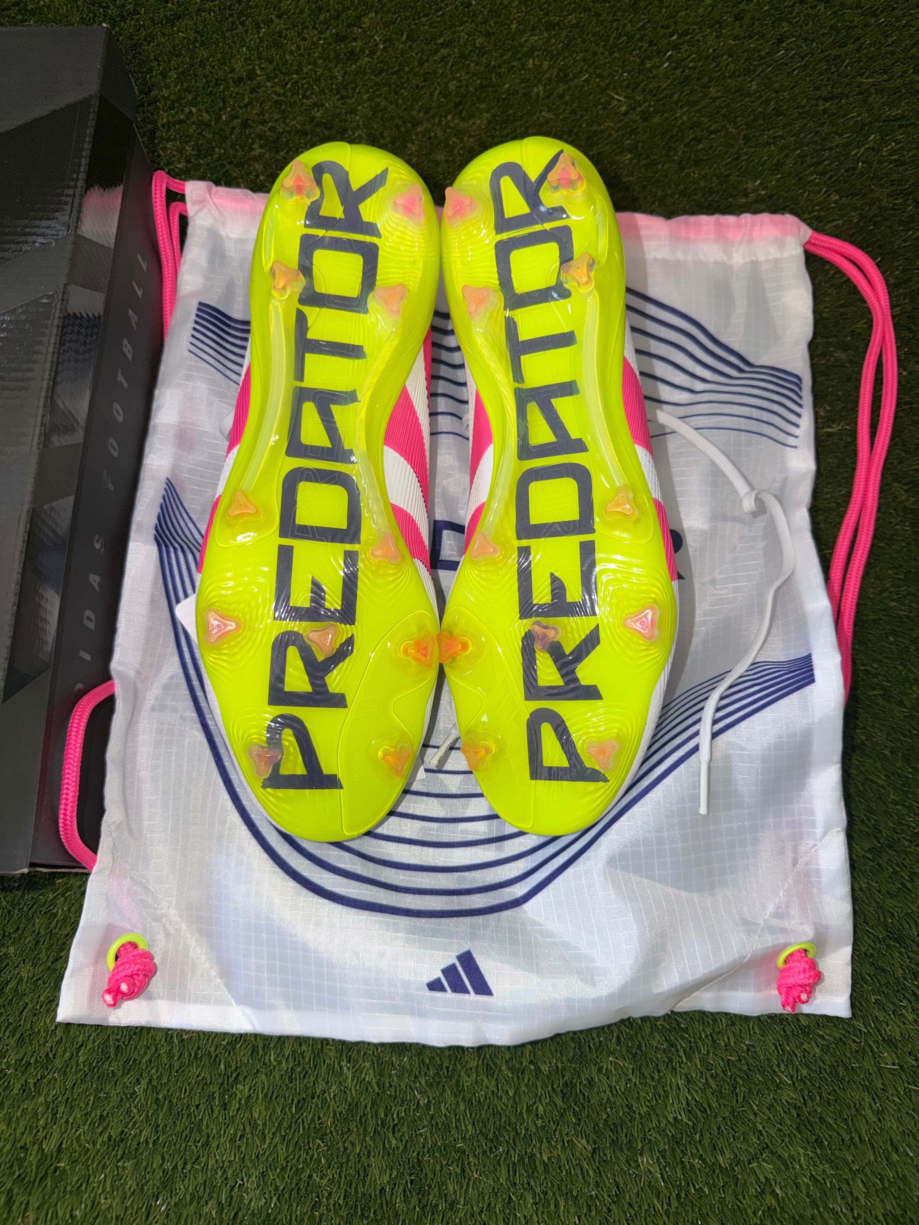 Adidas Predator Elite Laced Firm Ground Celestial White/ Green / Pink