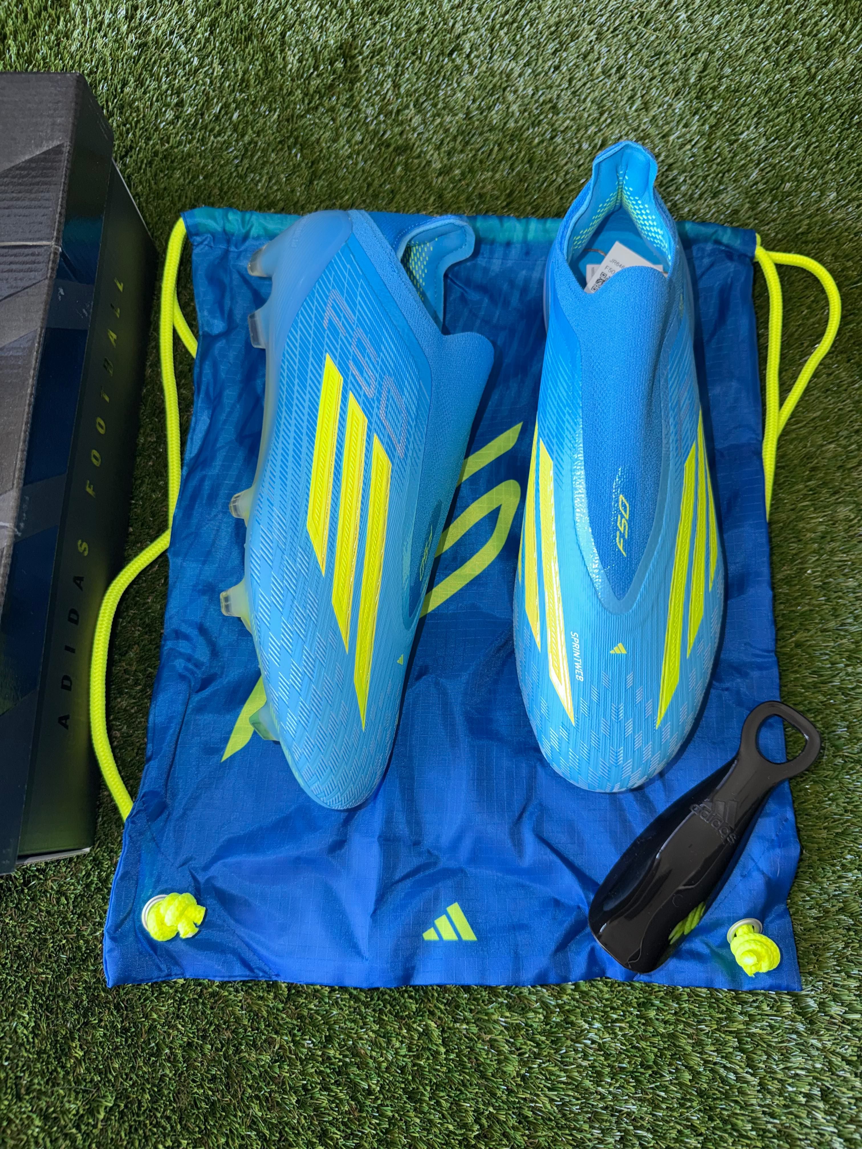 Adidas F50 Elite Laceless Firm Ground Blue 