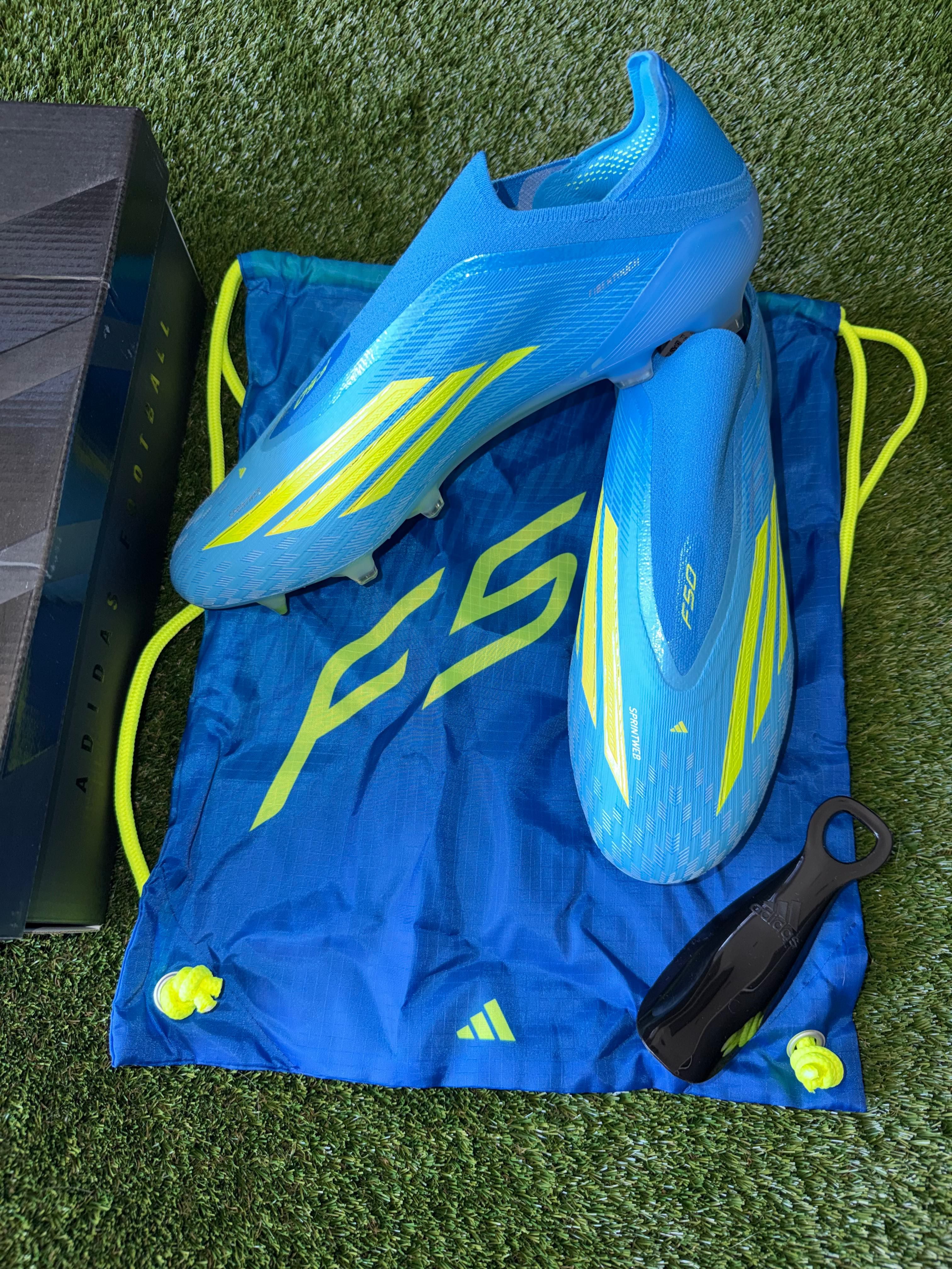 Adidas F50 Elite Laceless Firm Ground Blue 