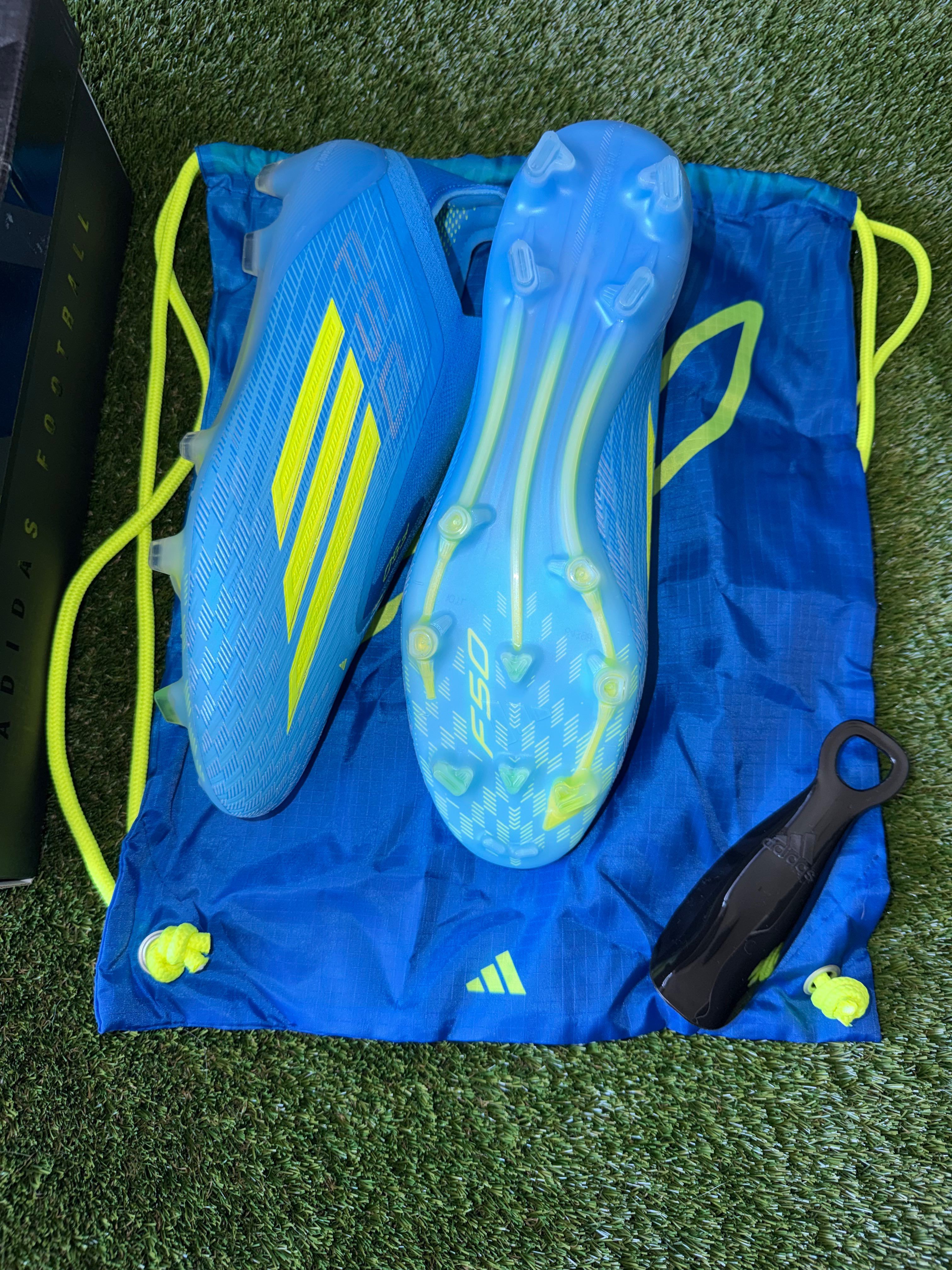 Adidas F50 Elite Laceless Firm Ground Blue 
