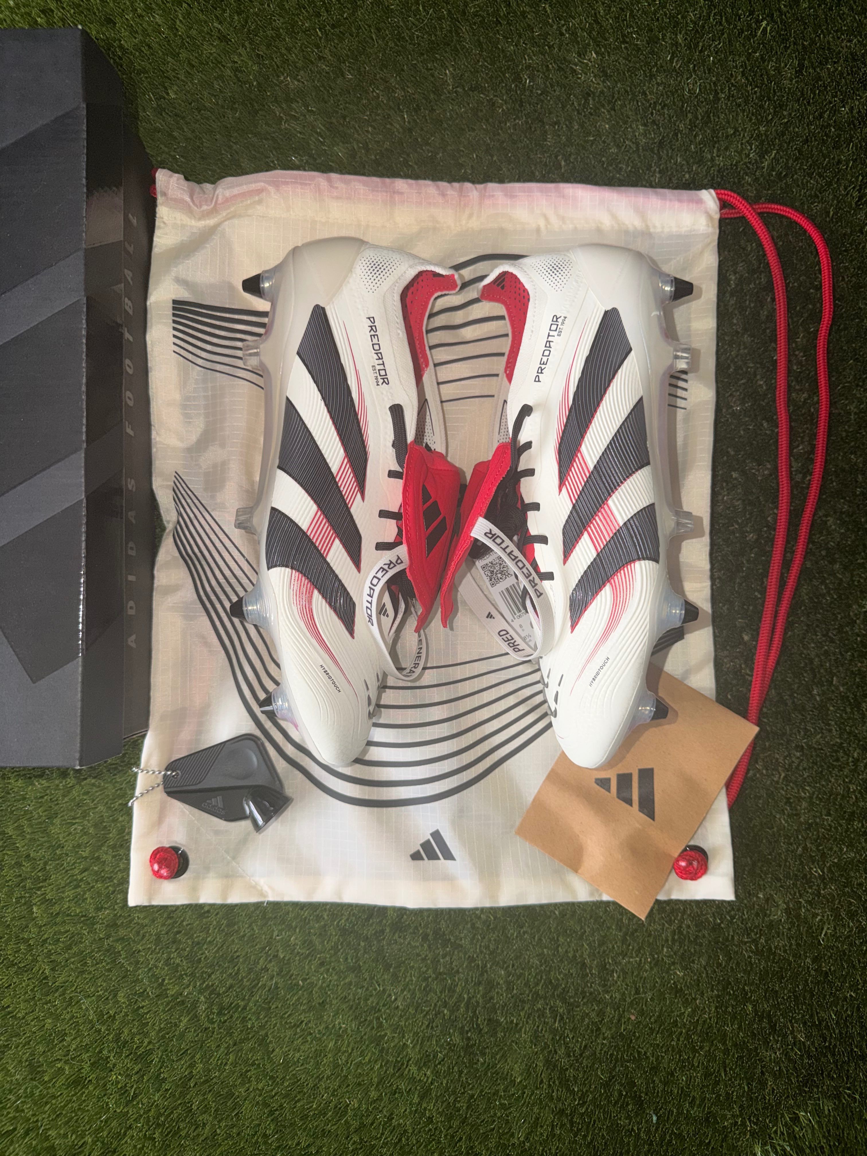 Adidas Predator Elite FT Soft Ground Off white / Red