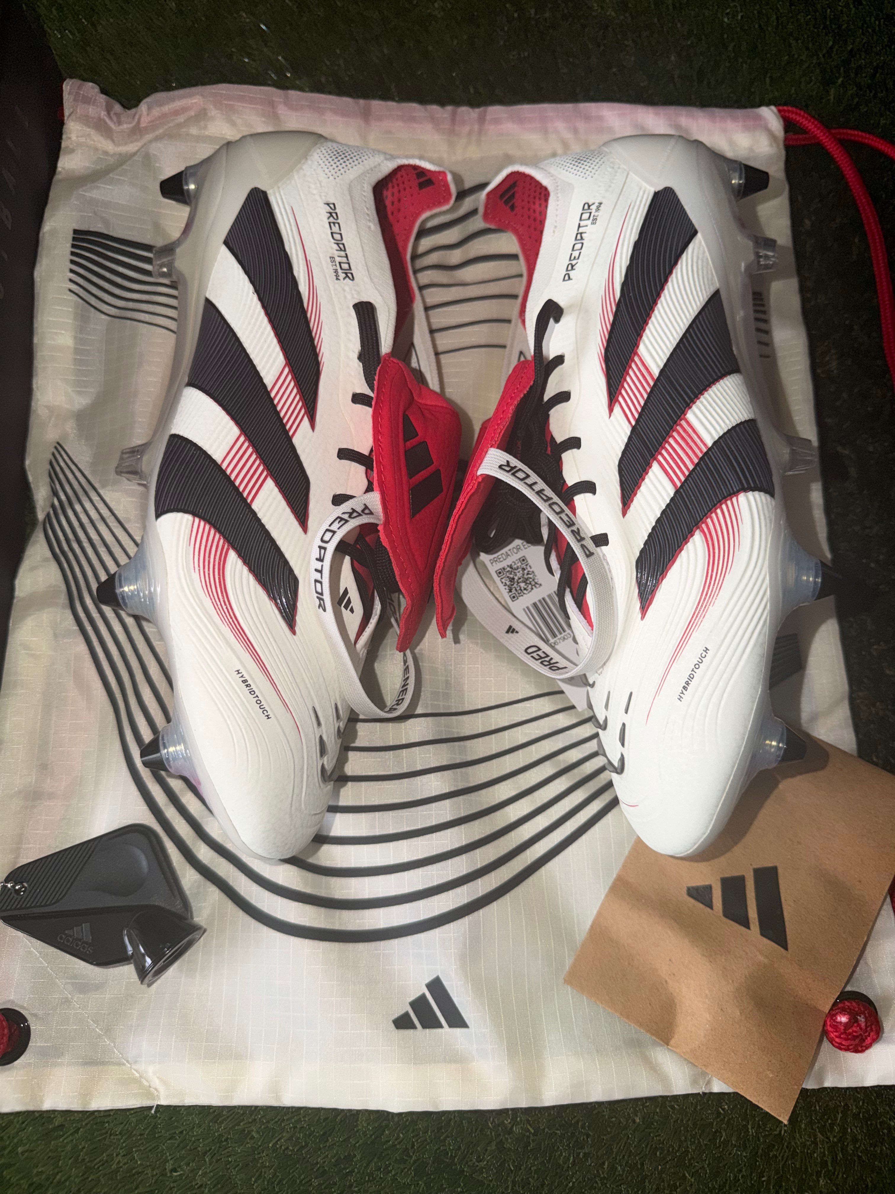 Adidas Predator Elite FT Soft Ground Off white / Red