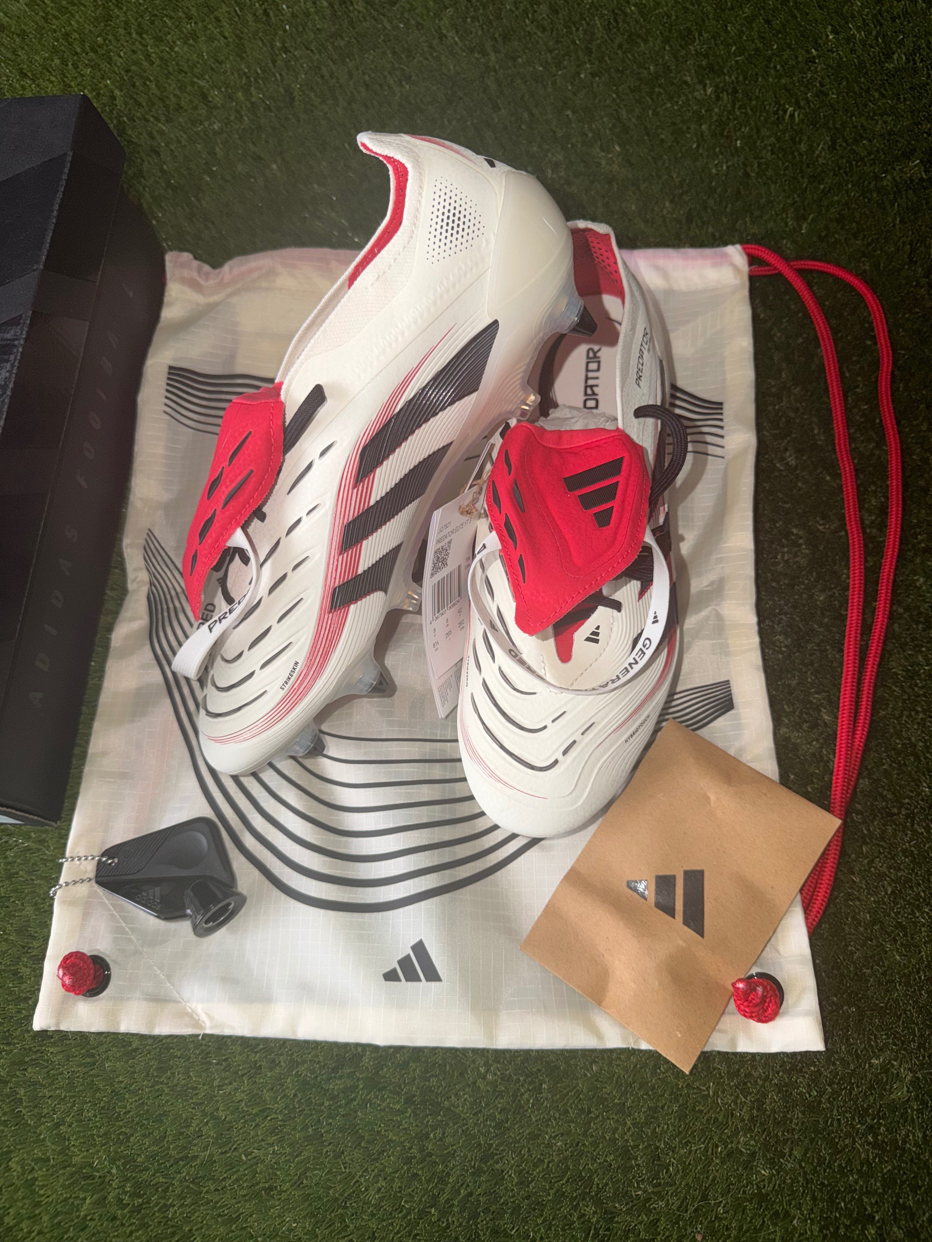 Adidas Predator Elite FT Soft Ground Off white / Red